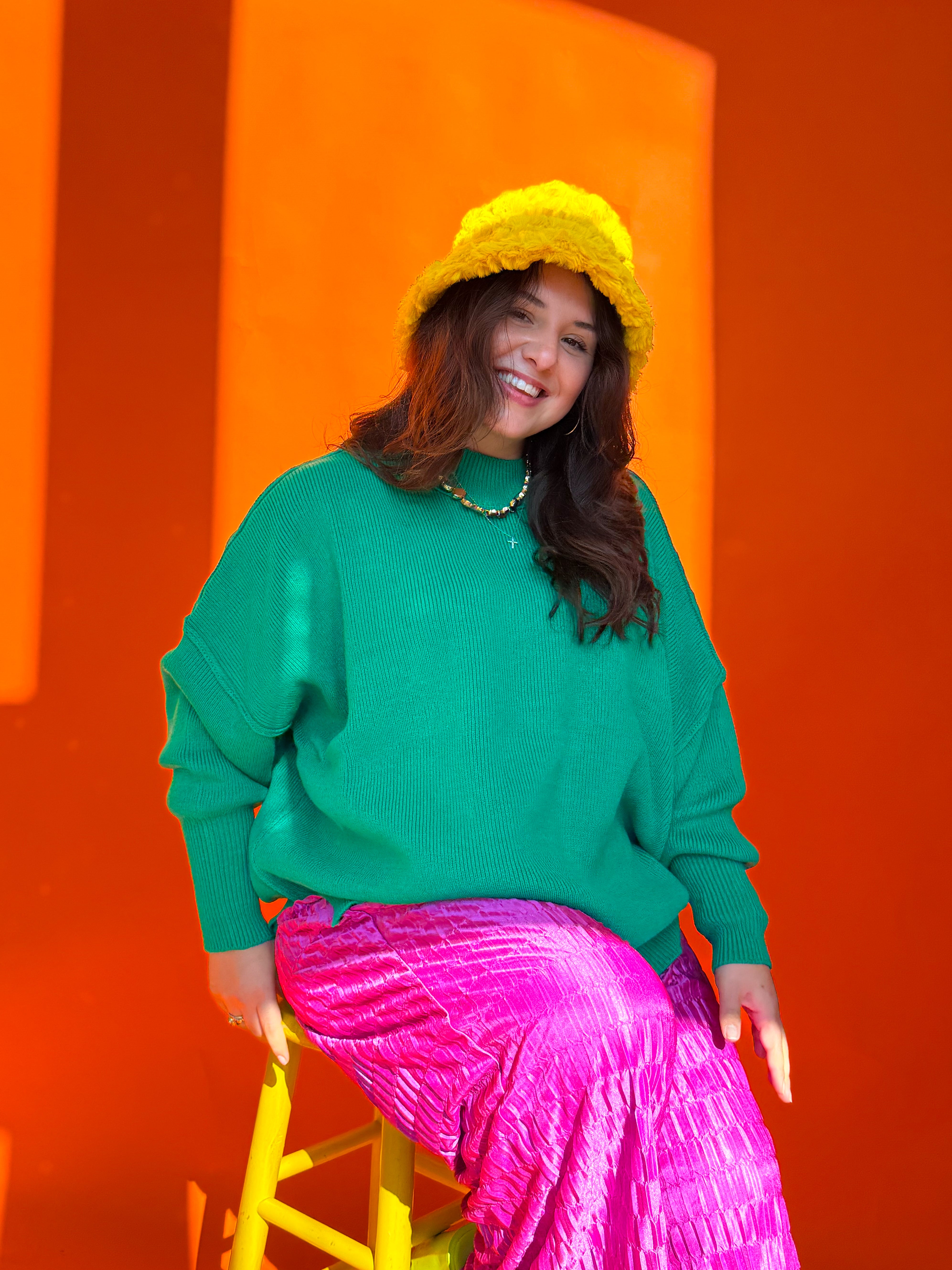 Green Oversized Cozy Sweater (S-3XL)