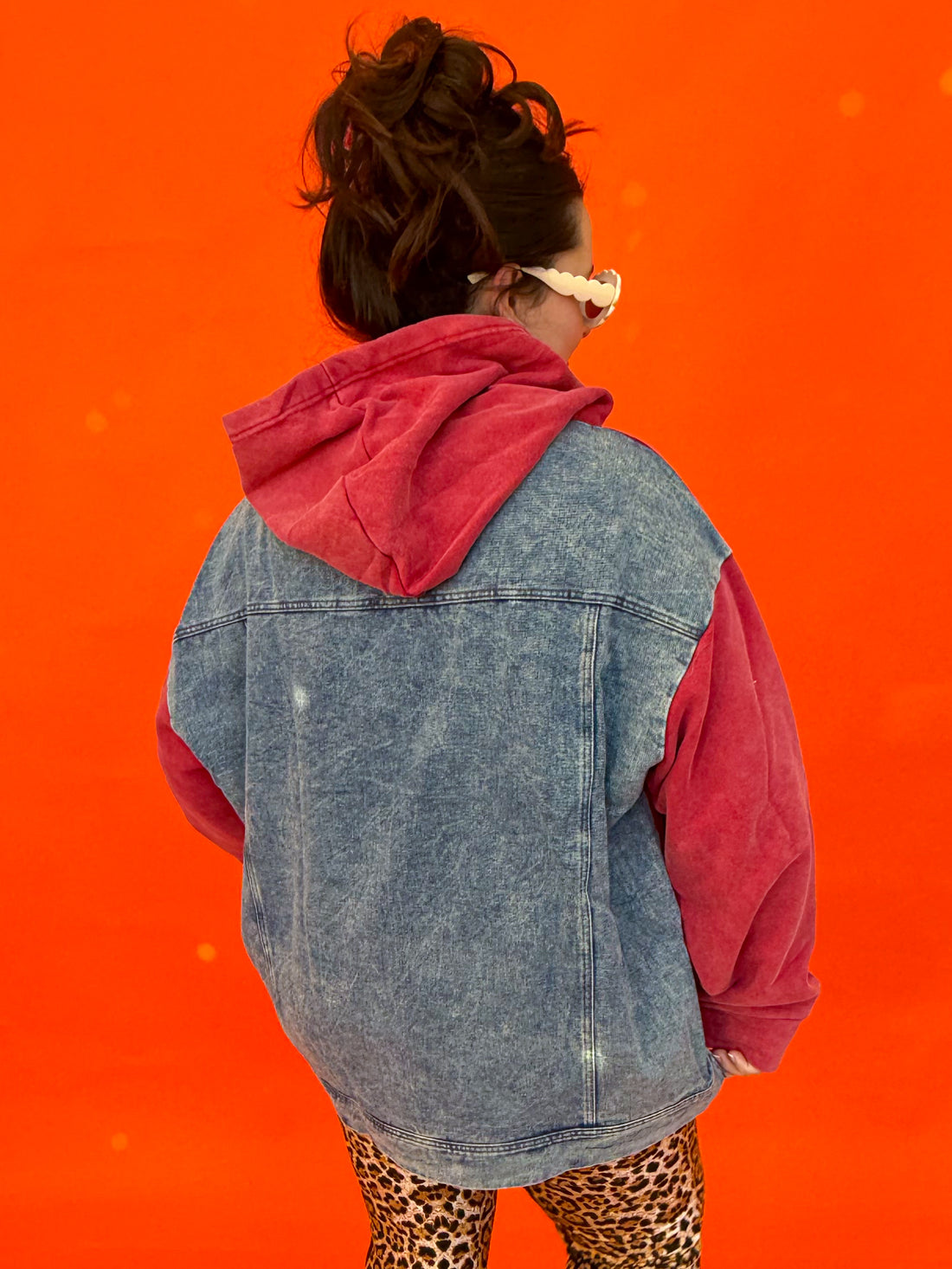 Red RockStar Denim Hoodie (S-3XL)