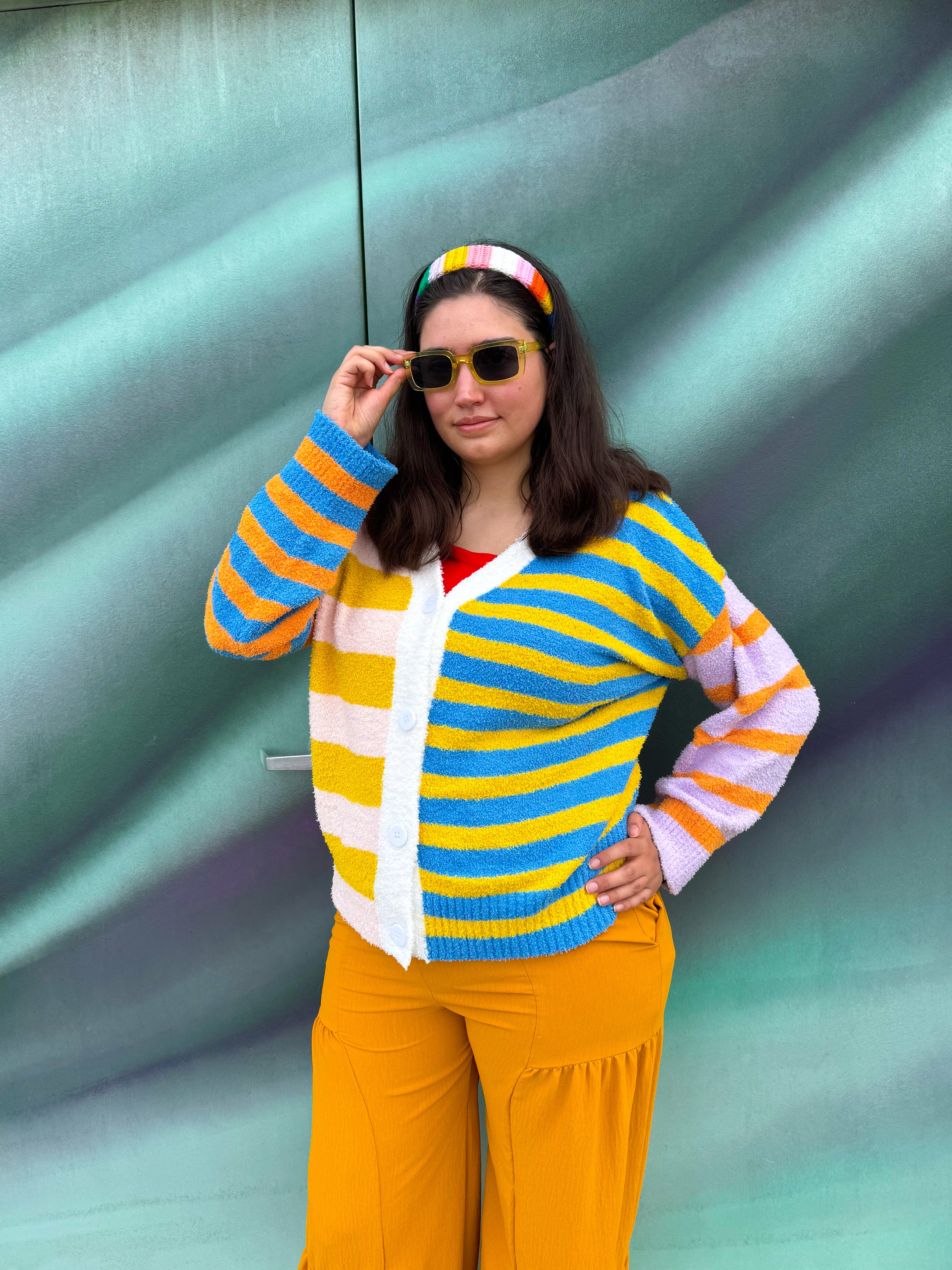 Spring Stripes Cardigan (S-3XL)