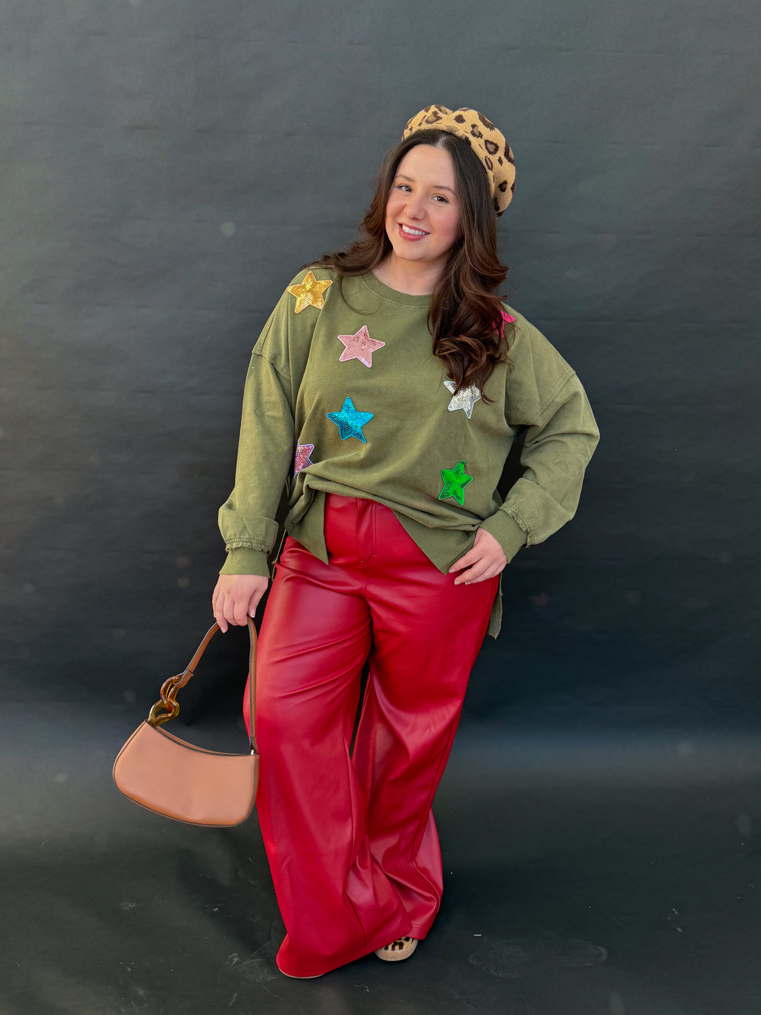 Red Licorice Leather Pants (S-3XL)