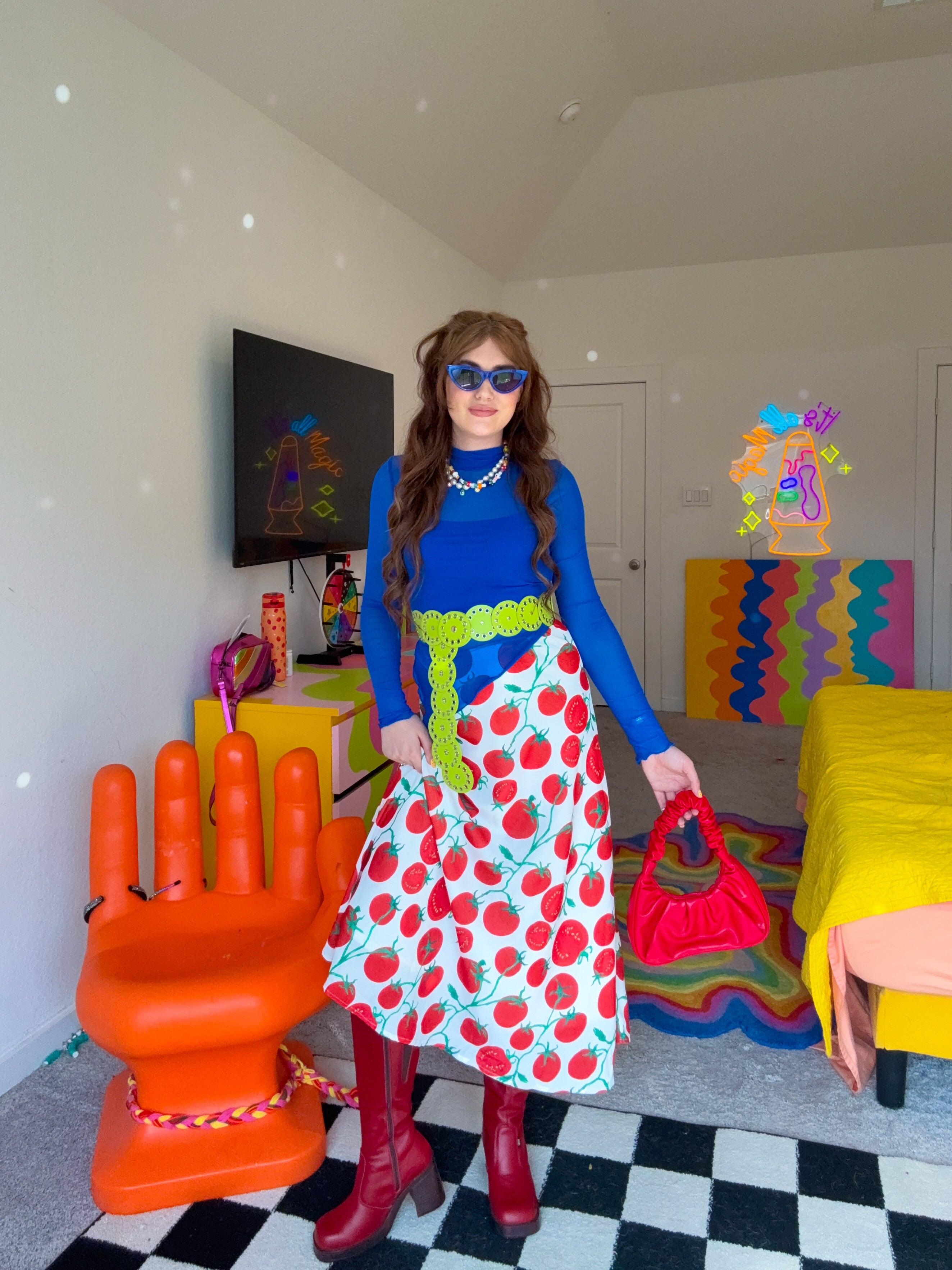 Picking Tomatoes Midi Skirt (S-3XL) – The Rainbow Closet