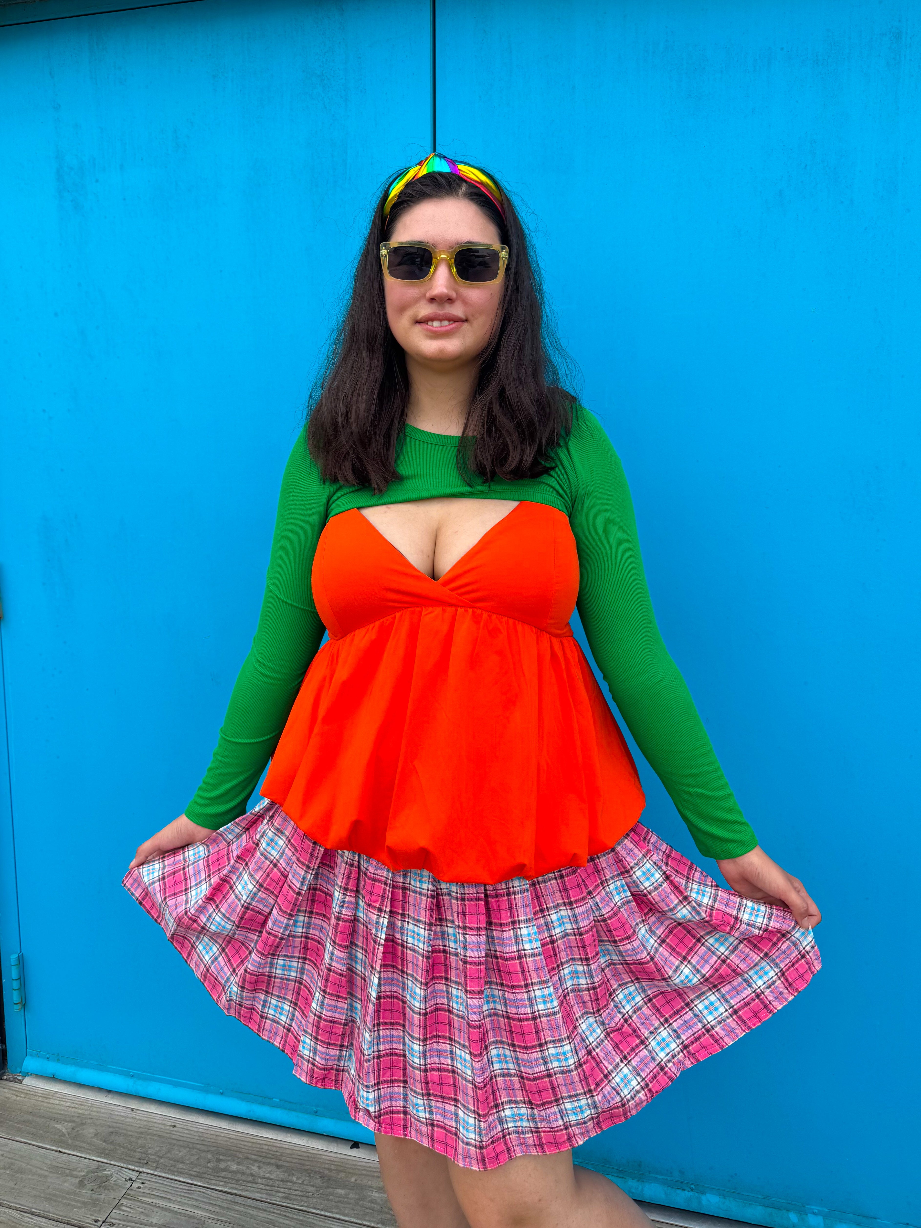 Cher Pleated Plaid Skirt (S-3XL)