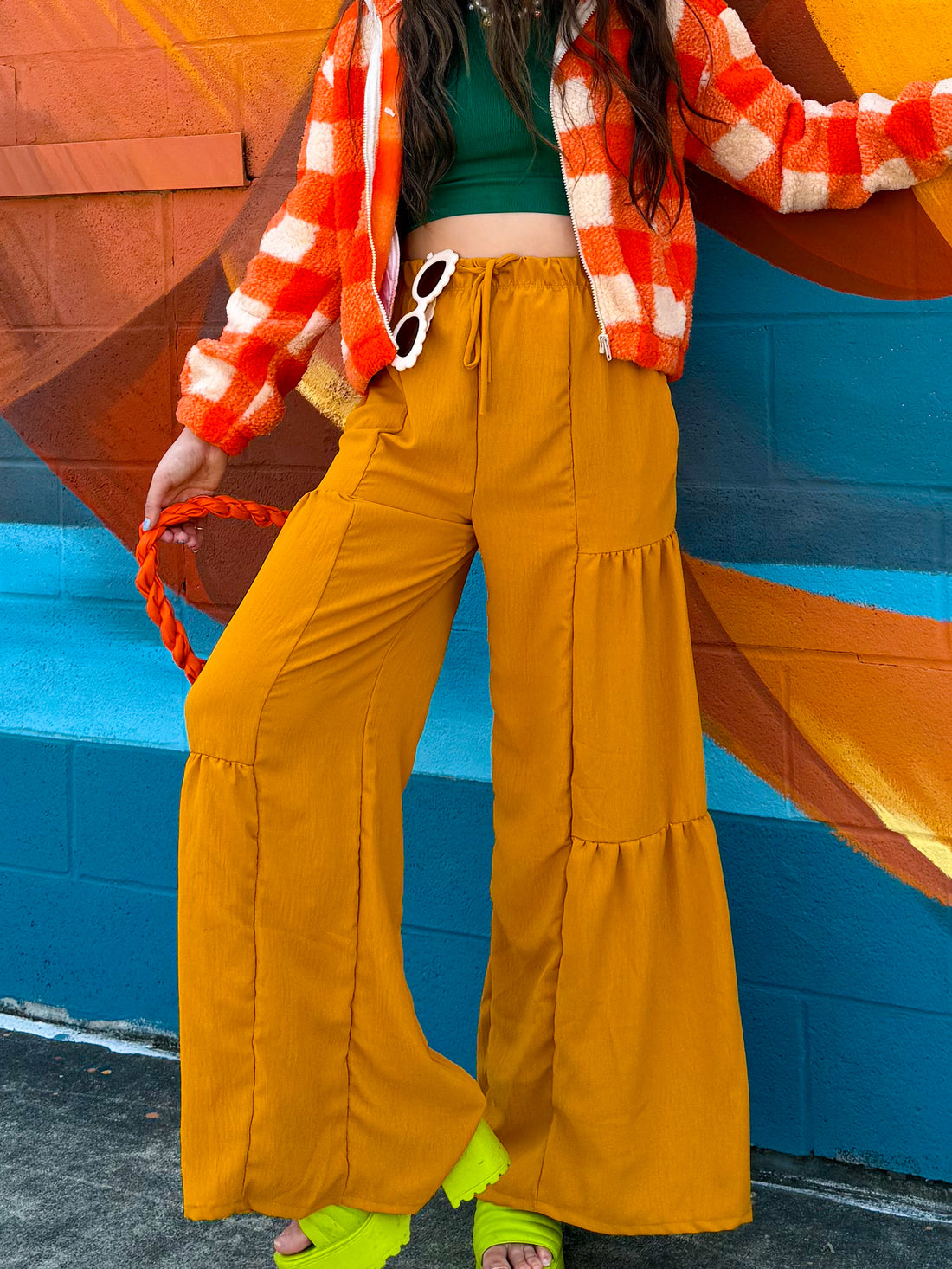 Mustard Flare Pants (S-3XL)