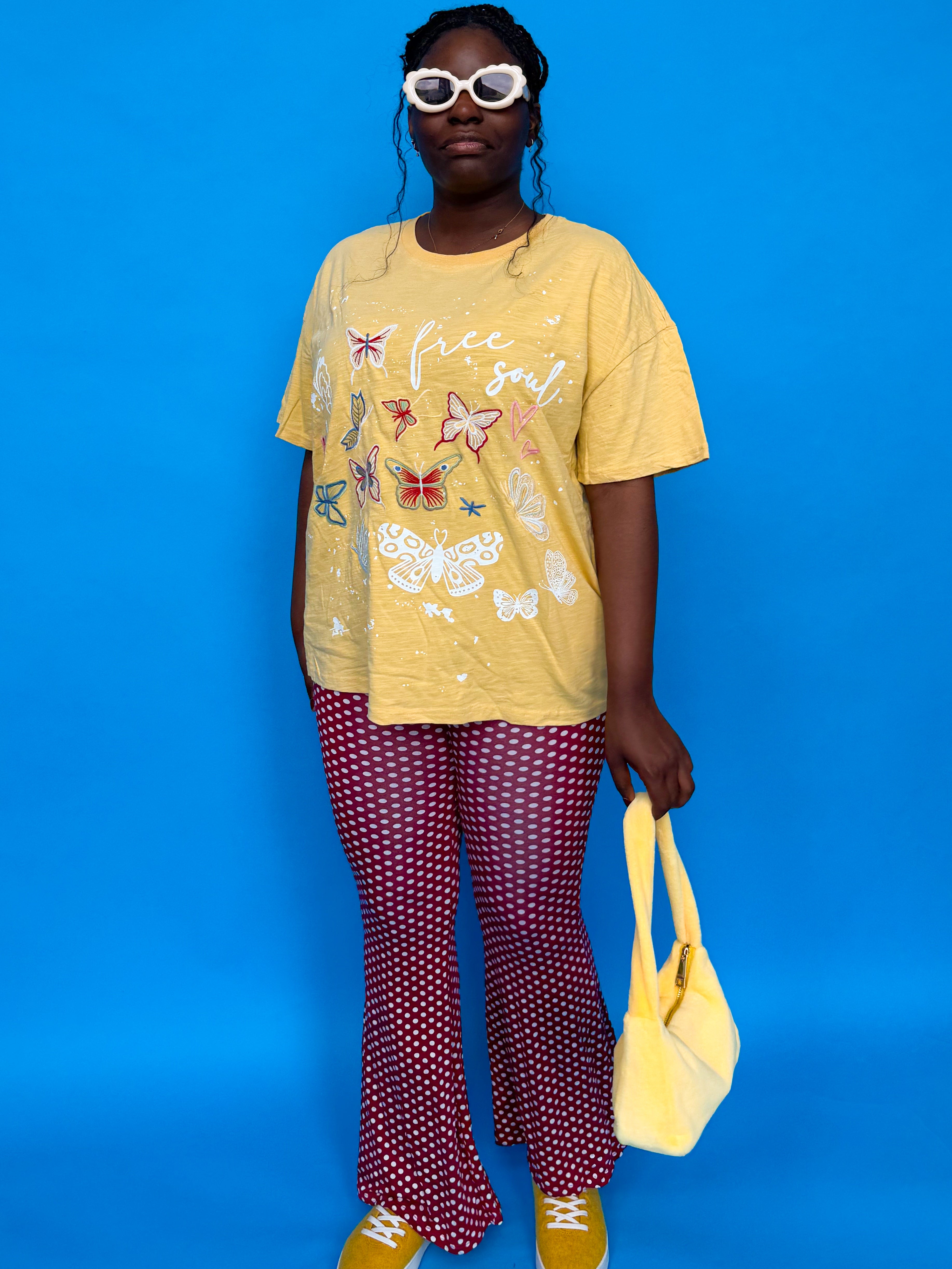 Red Polka Dot Flare Pants (S-3XL)