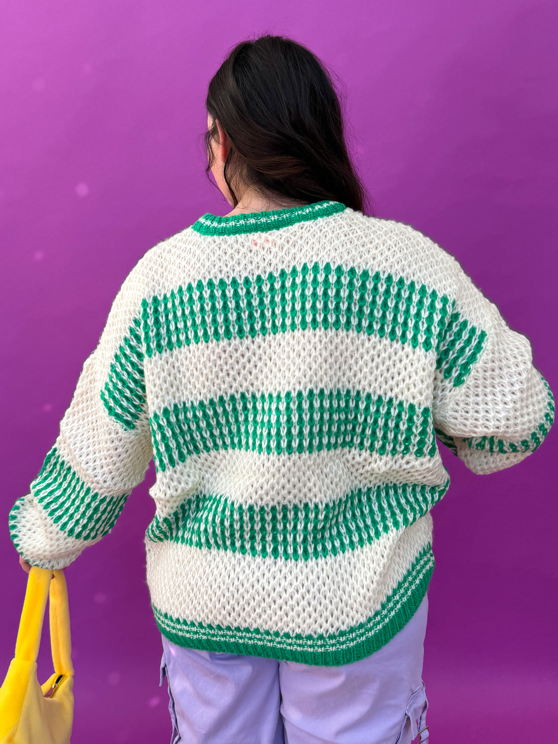 Green Striped Sweater (S-3XL)