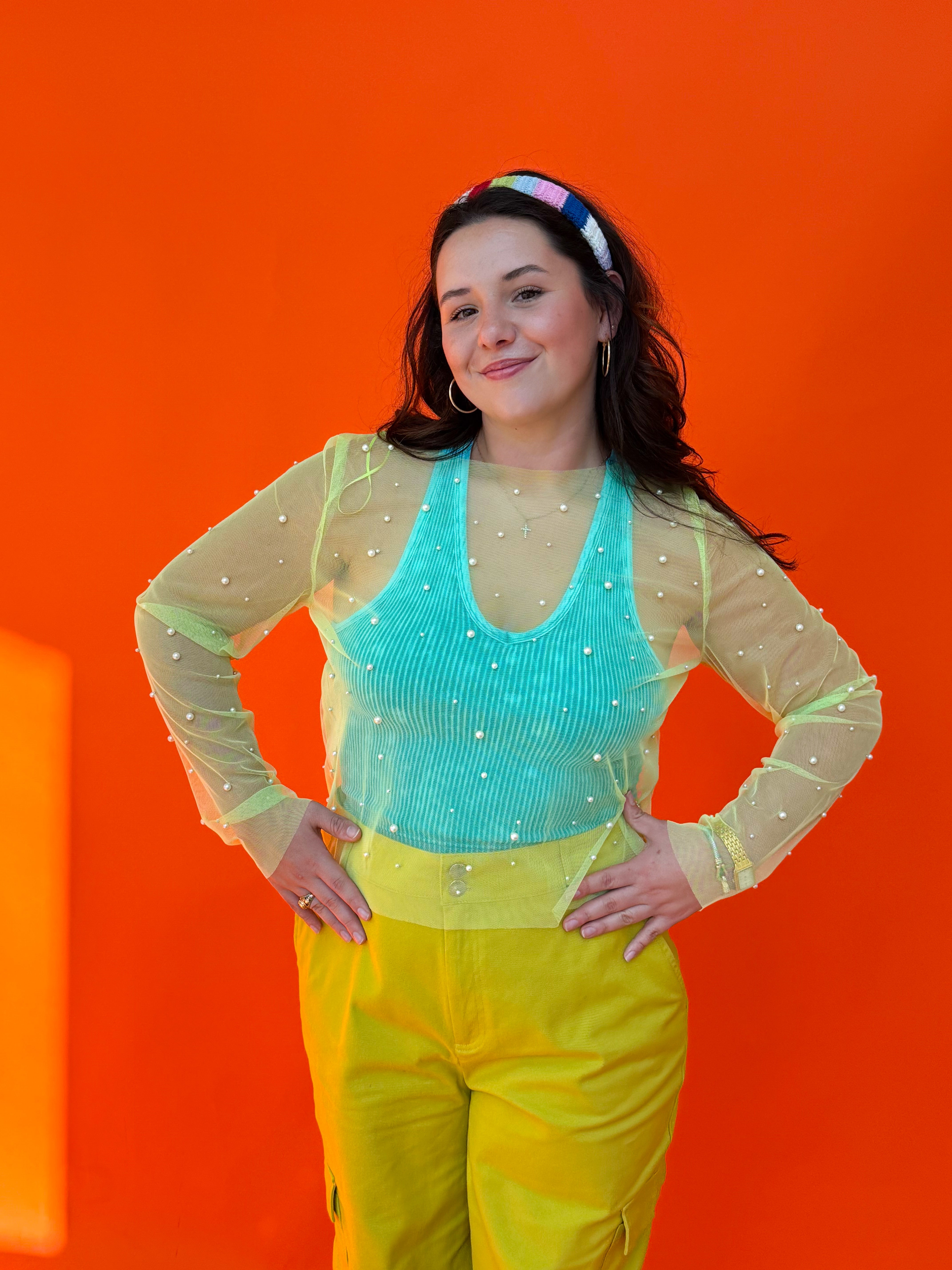 Lime & Pearls Layering Top (S-3XL)