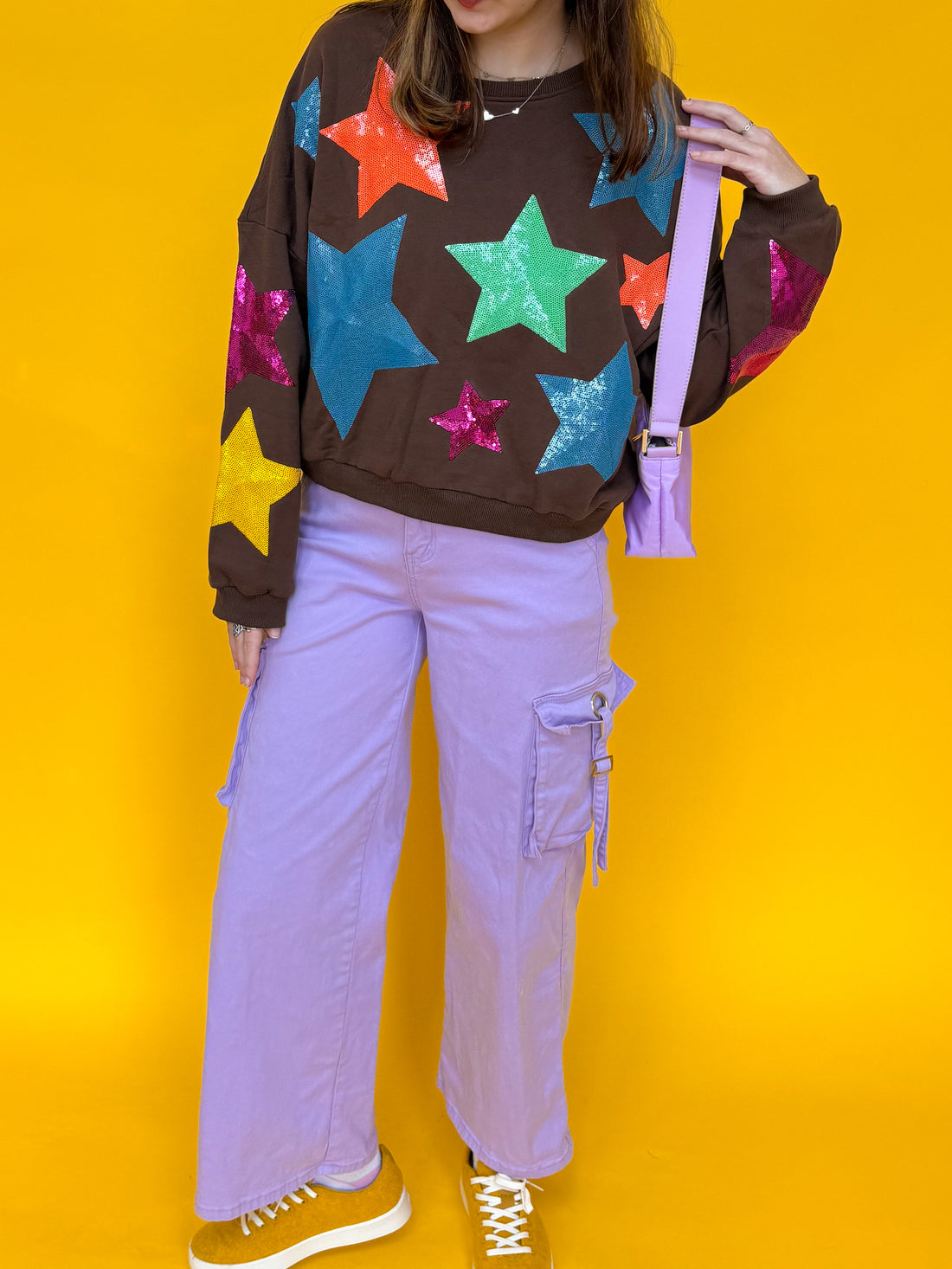 Brown StarShine Sweater (S-L)