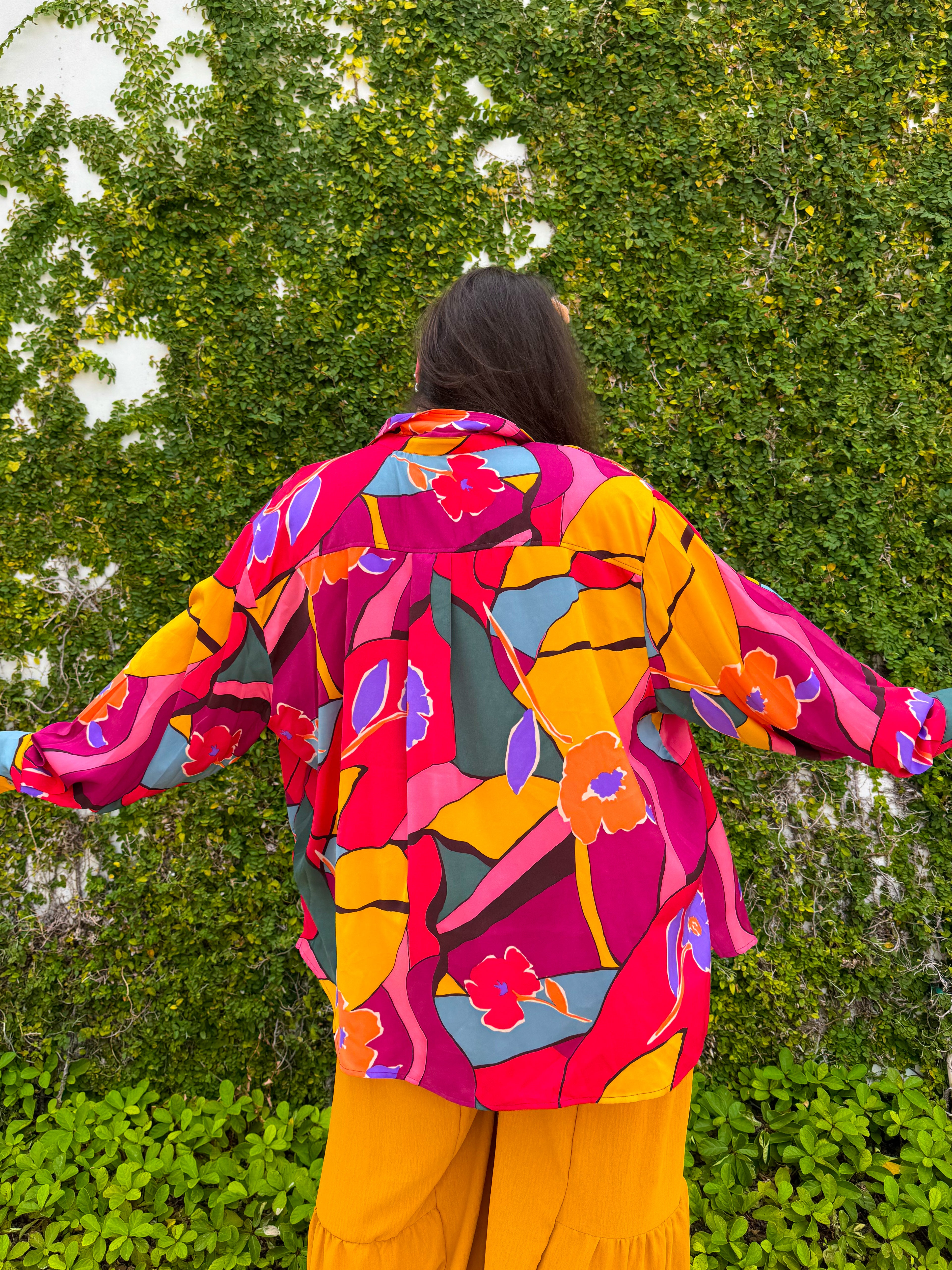 Fall Floral Button Down (S-3XL)