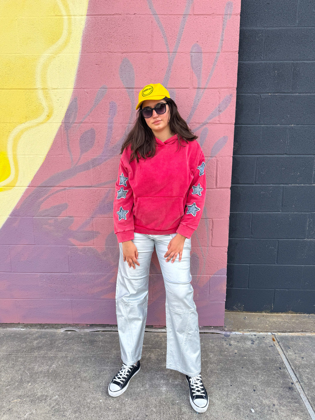 Red RockStar Denim Hoodie (S-3XL)