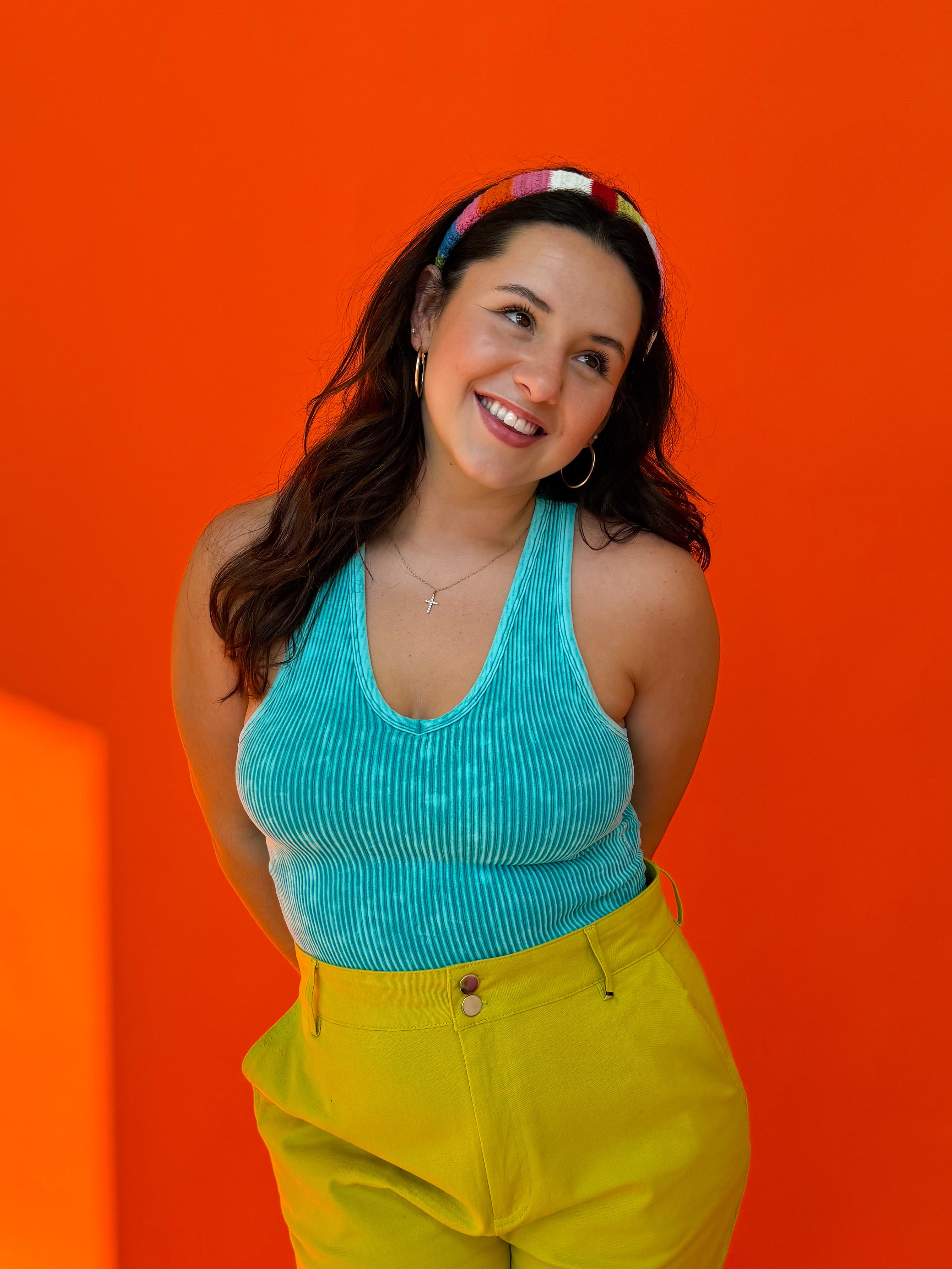 Icy Teal Lounge Tank (S-XL)