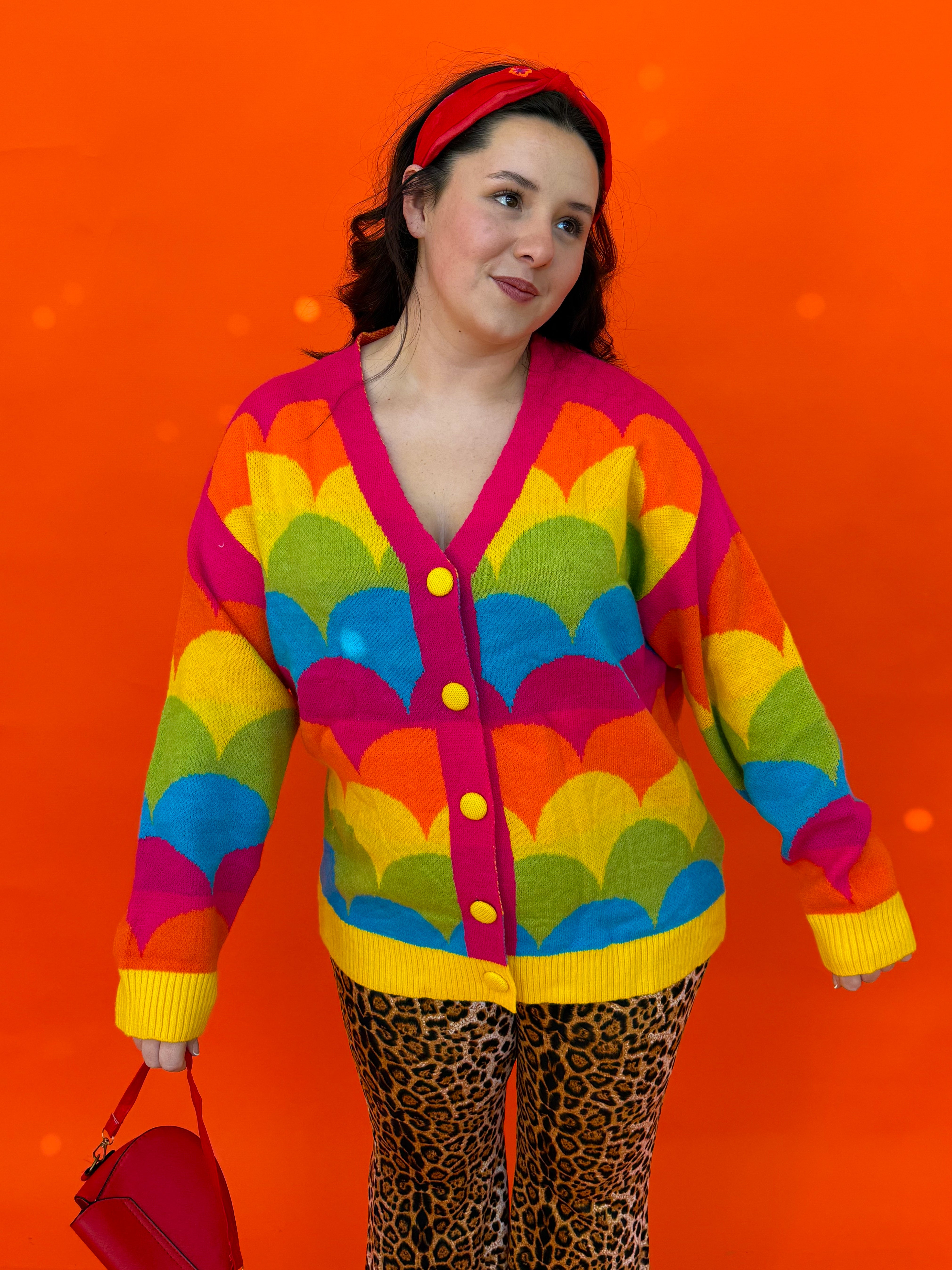 Crayon Rainbow Cardigan (S-XL)