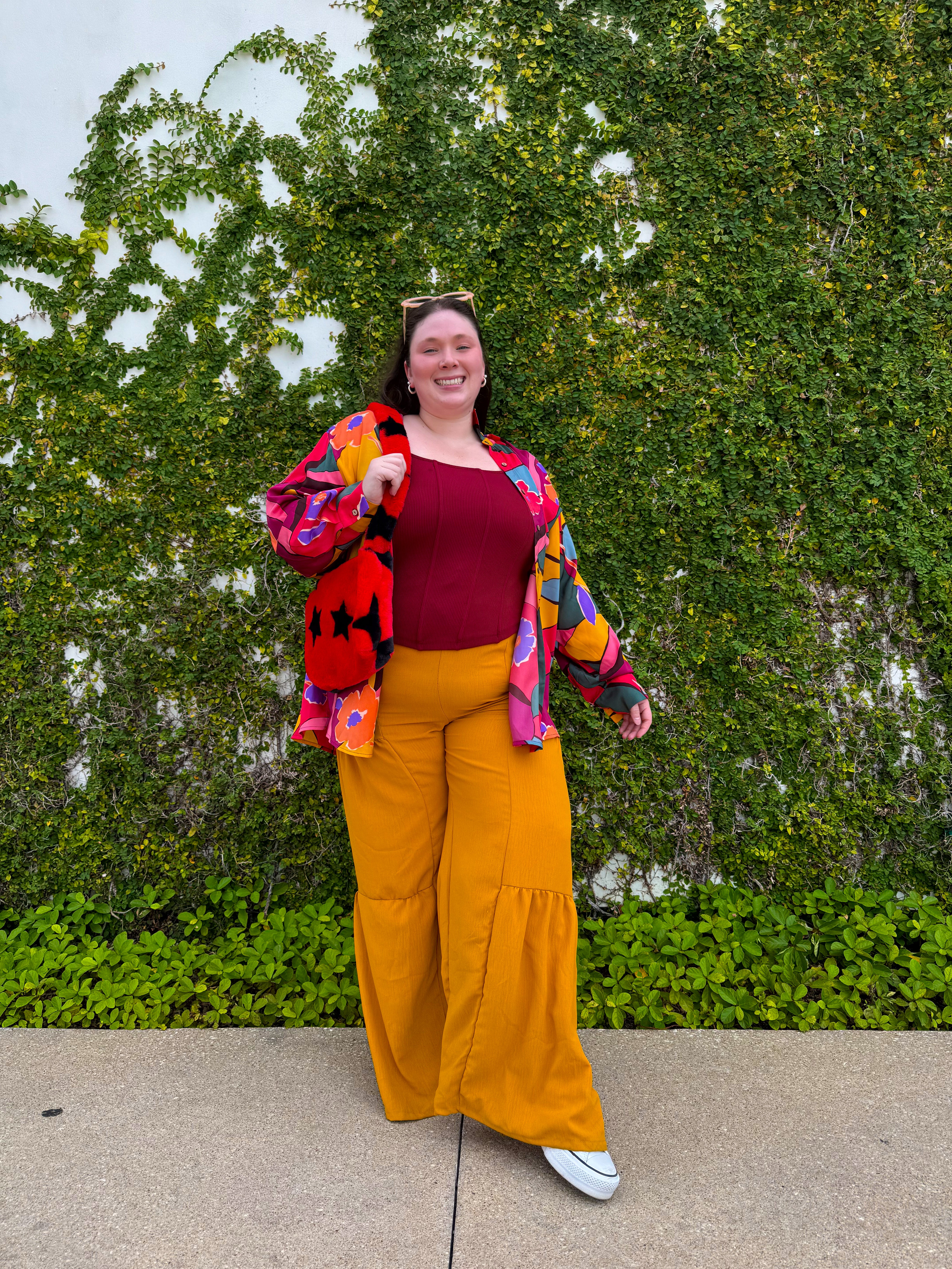 Mustard Flare Pants (S-3XL)