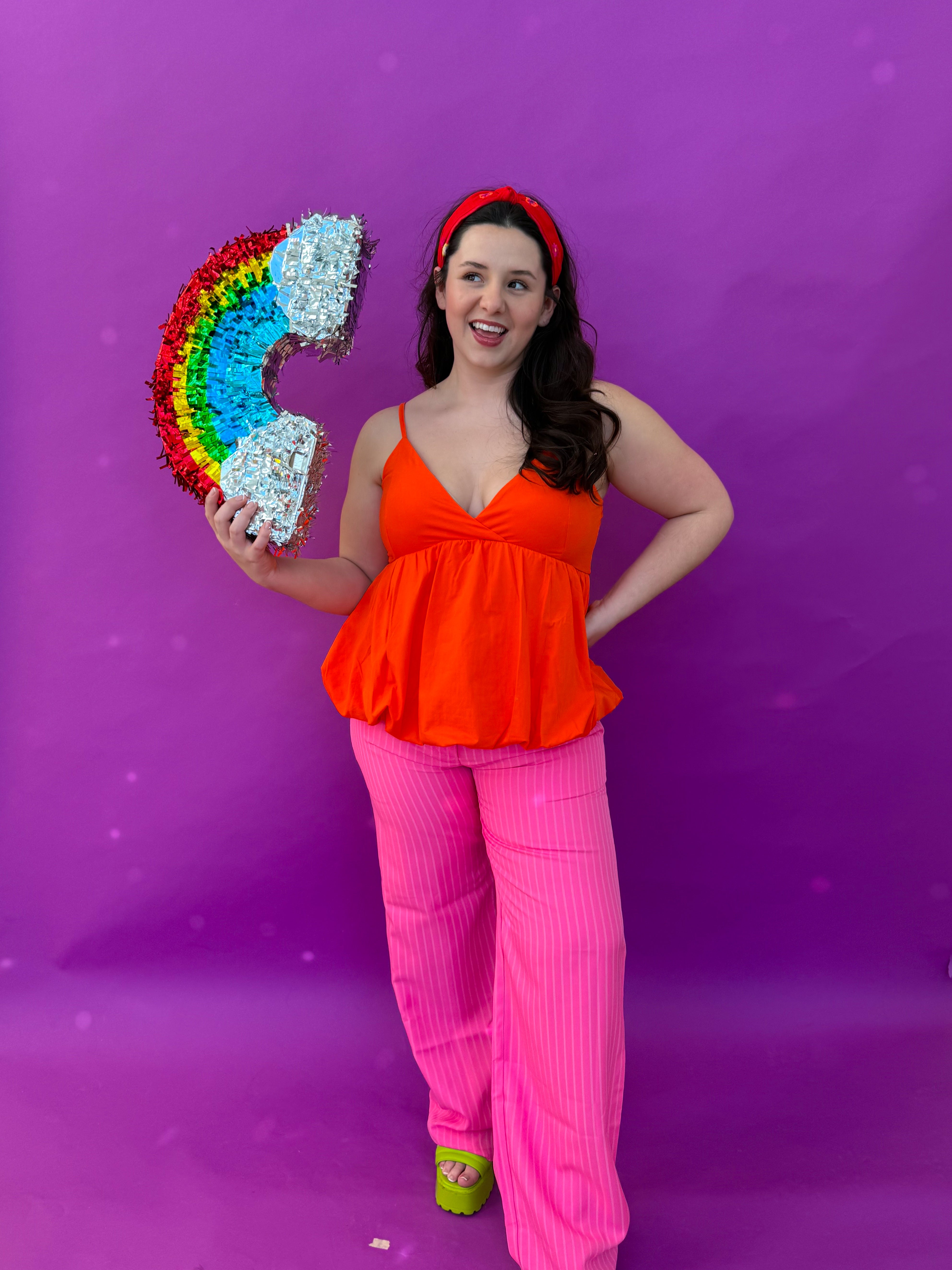 Orange Bubble Tank (S-3XL)
