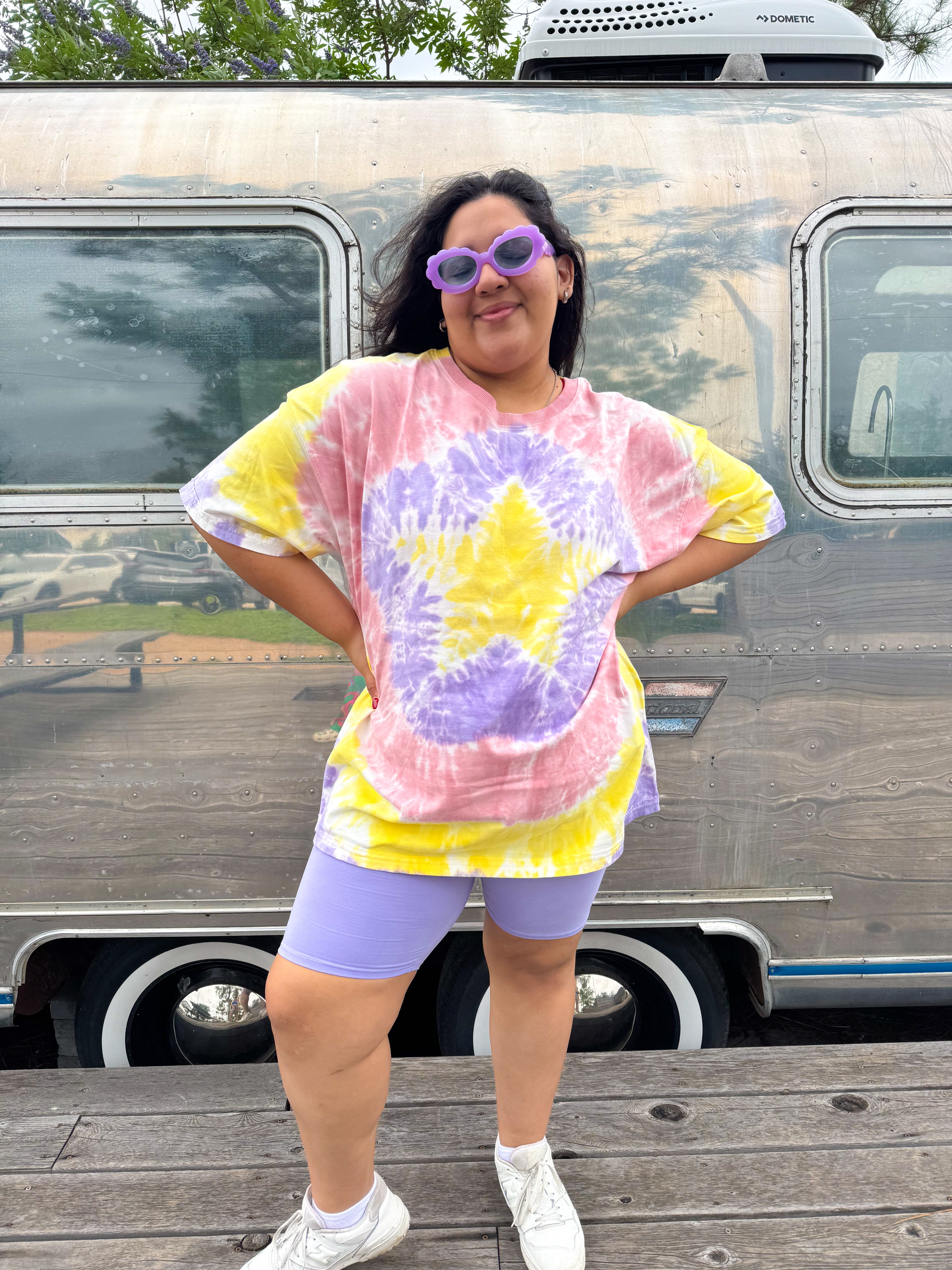 Lilac Biker Shorts (1x-3x)