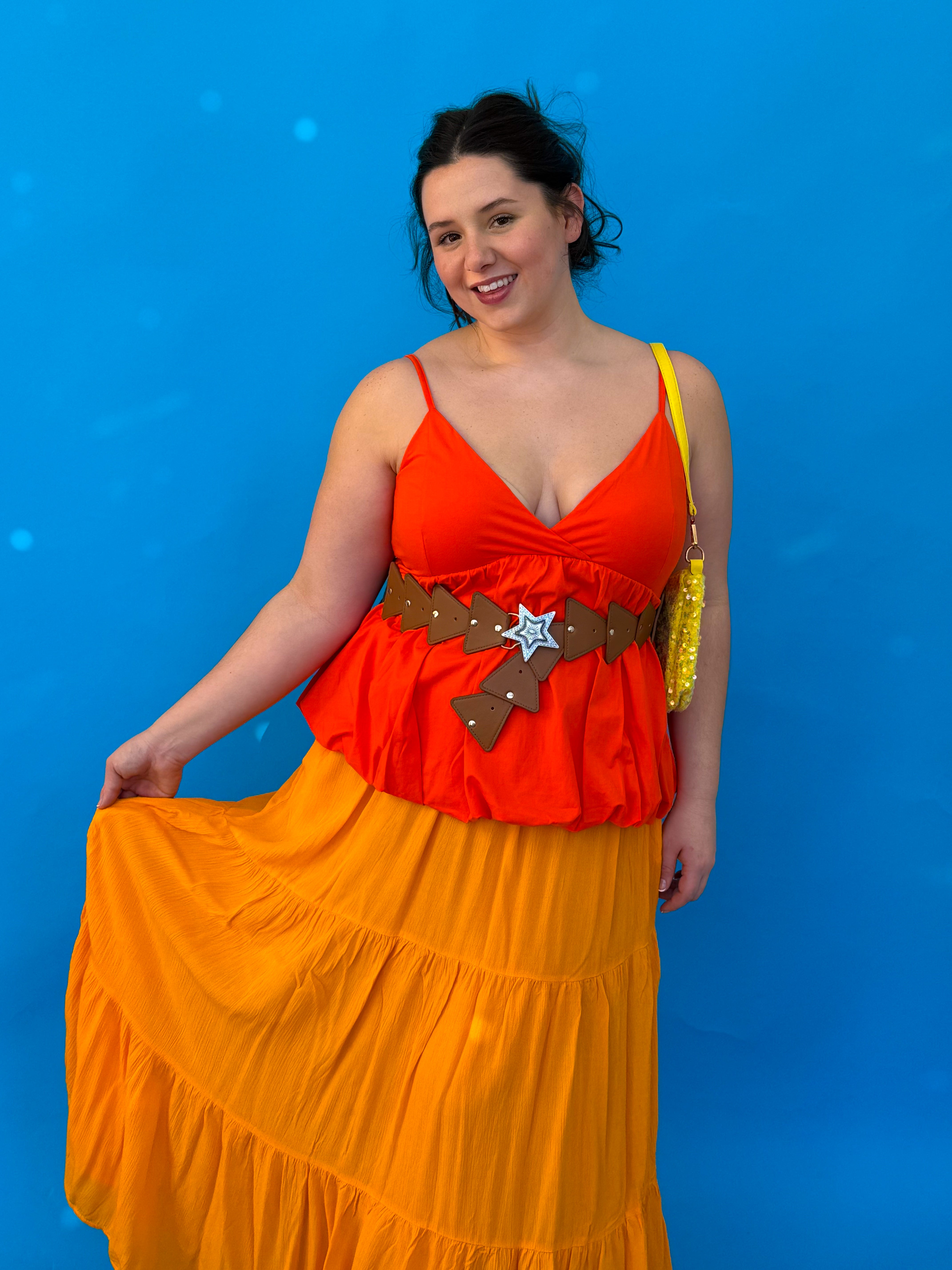 Orange Bubble Tank (S-3XL)