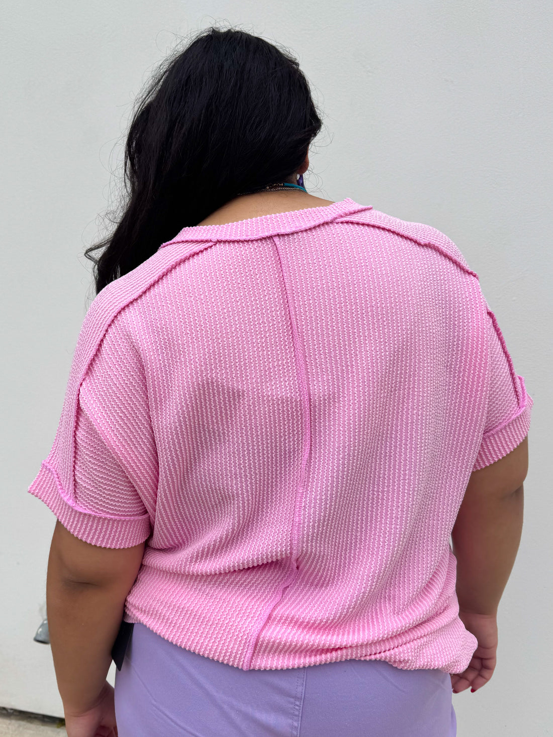 Candy Pink V-neck (S-3XL)