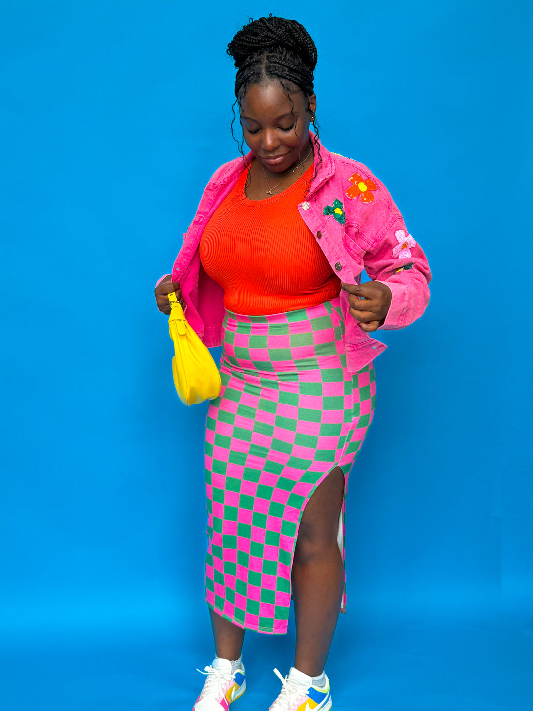 Check It Midi Skirt (S-3XL)