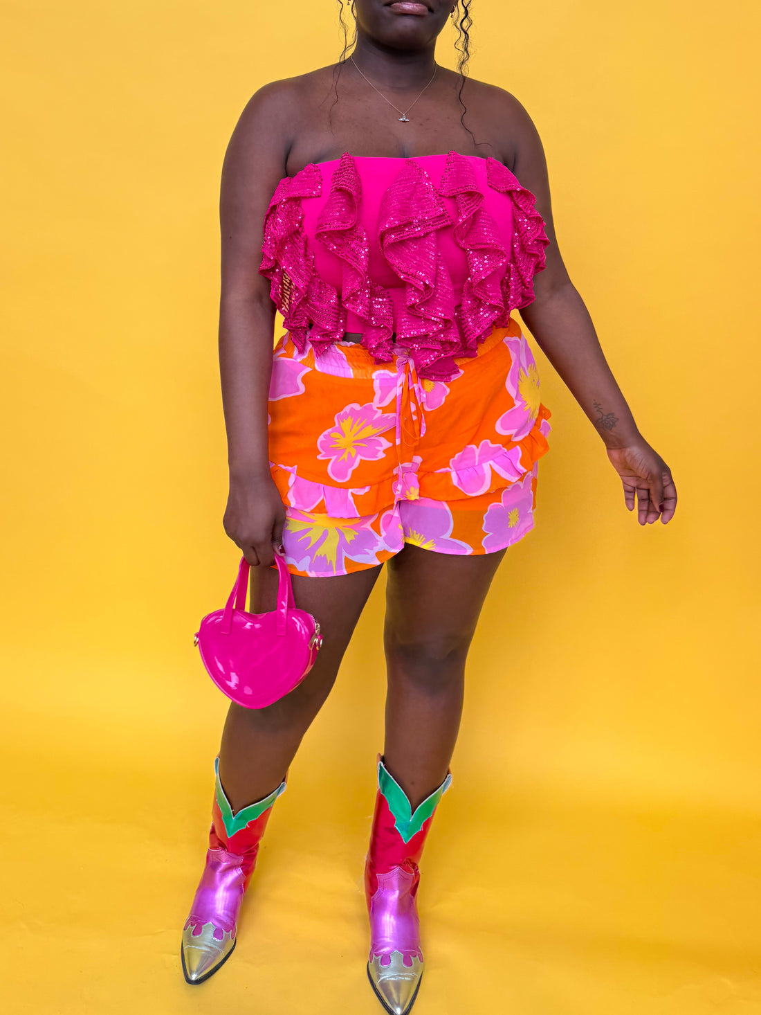 Tangerine Dream Floral Shorts (S-2XL)
