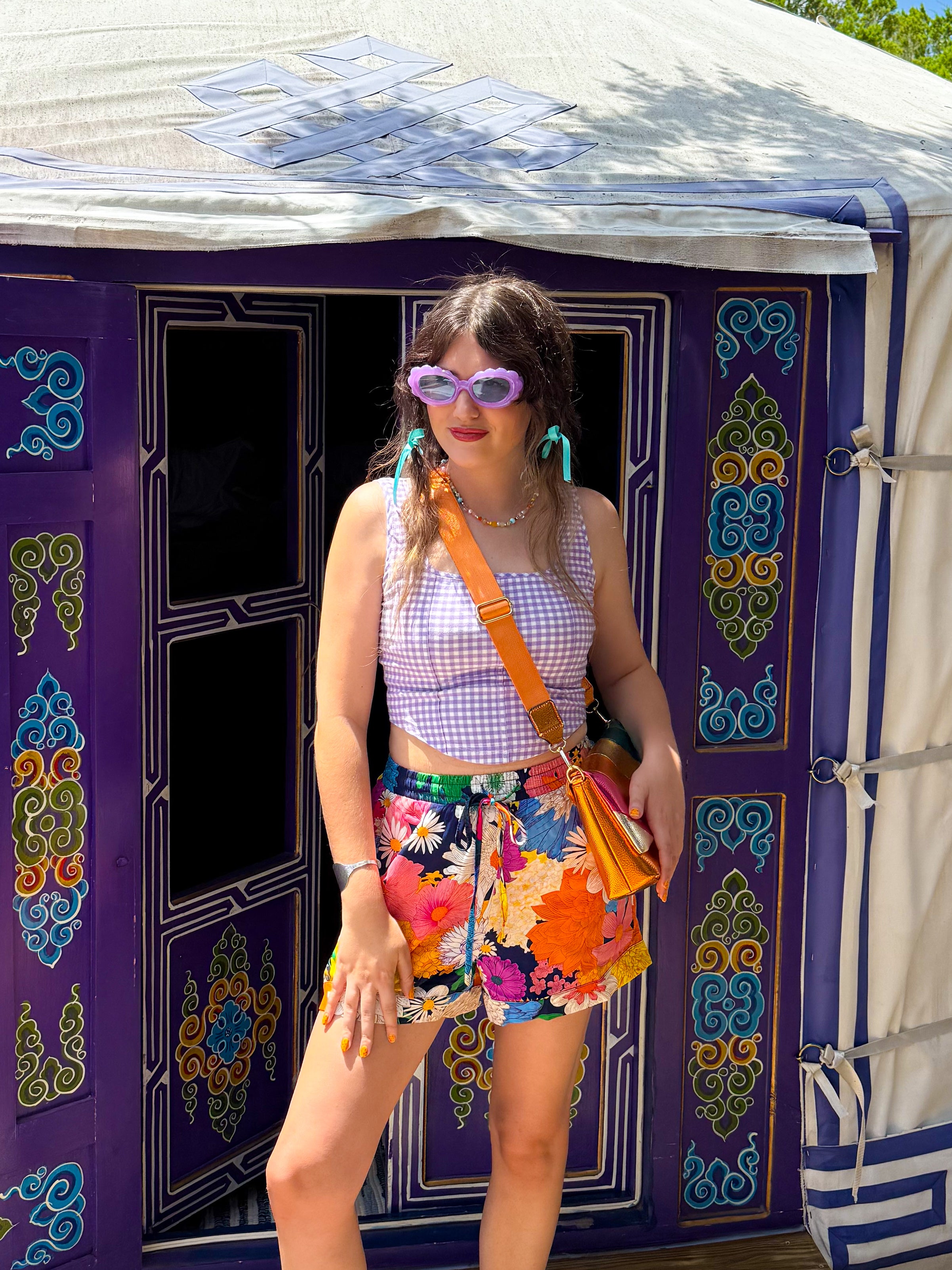 Fall Metallics Striped Purse