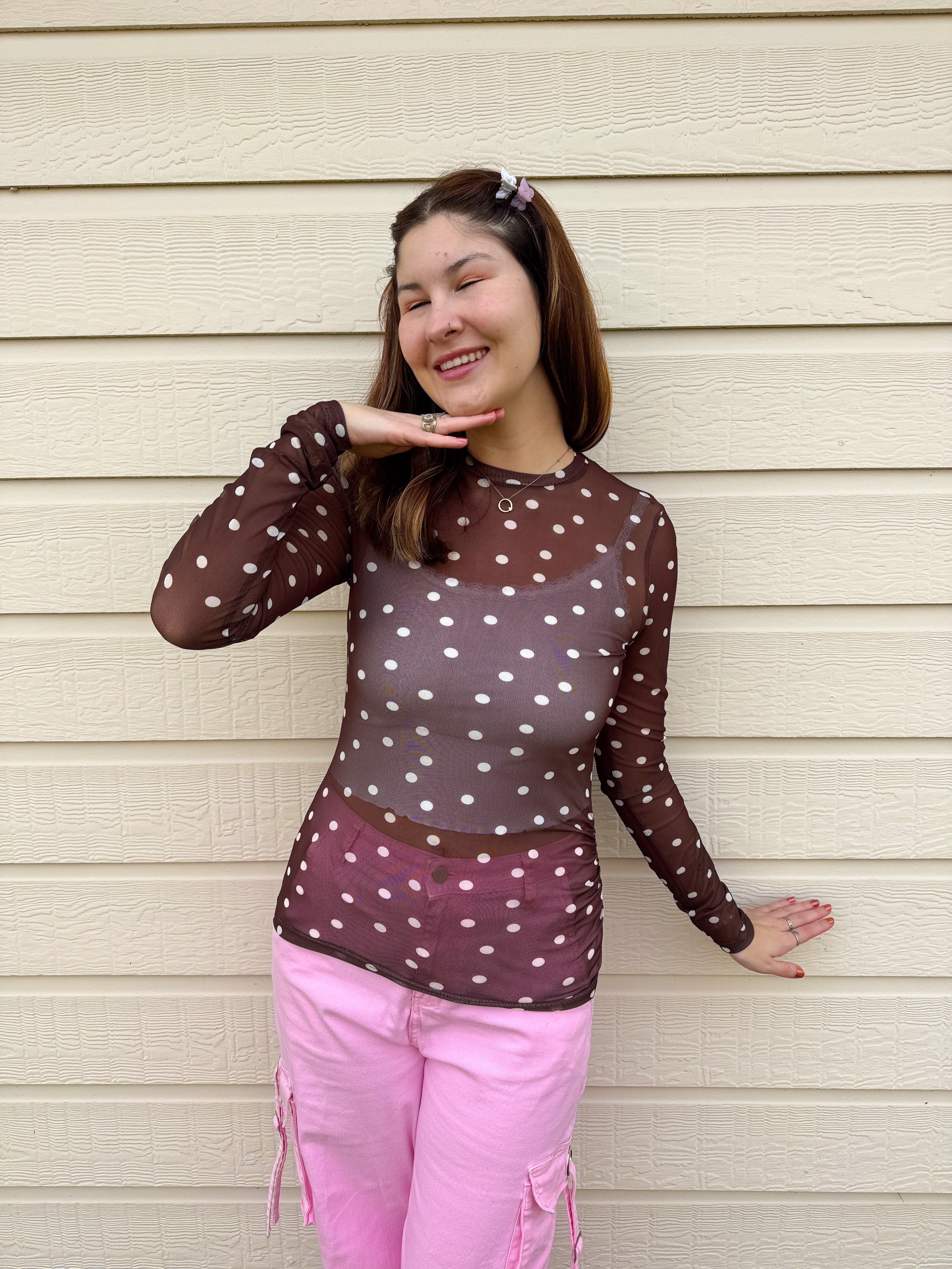 Chocolate Strawberries Mesh Top (S-3XL)