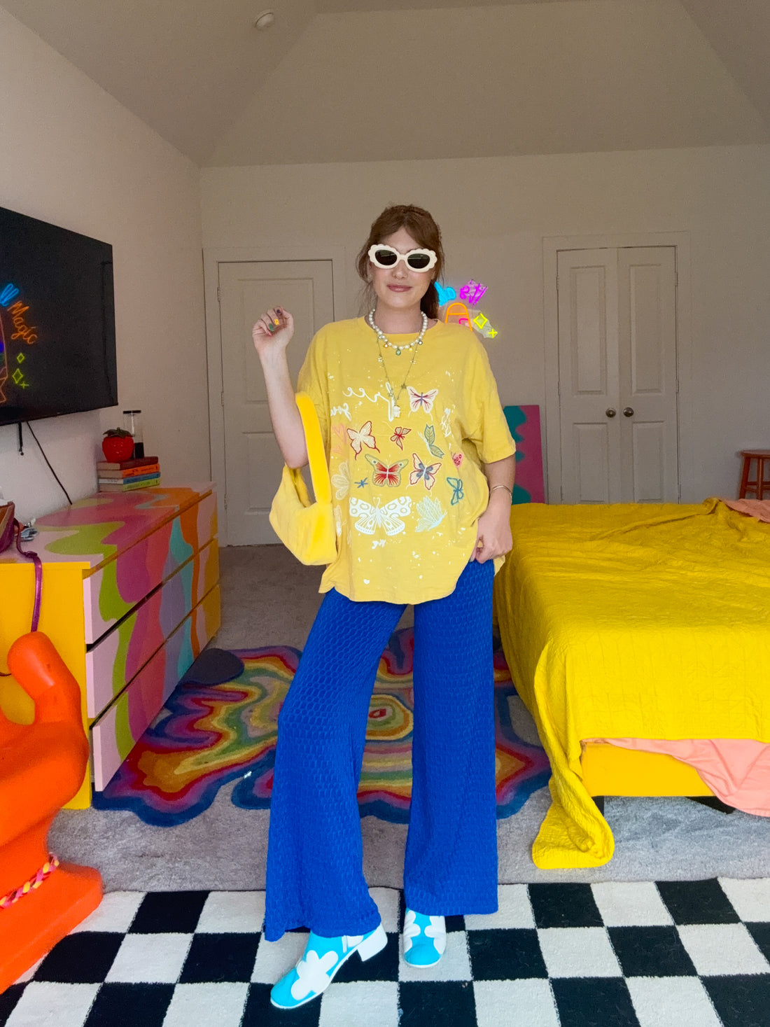 Yellow Butterfly Tee (S-XL)