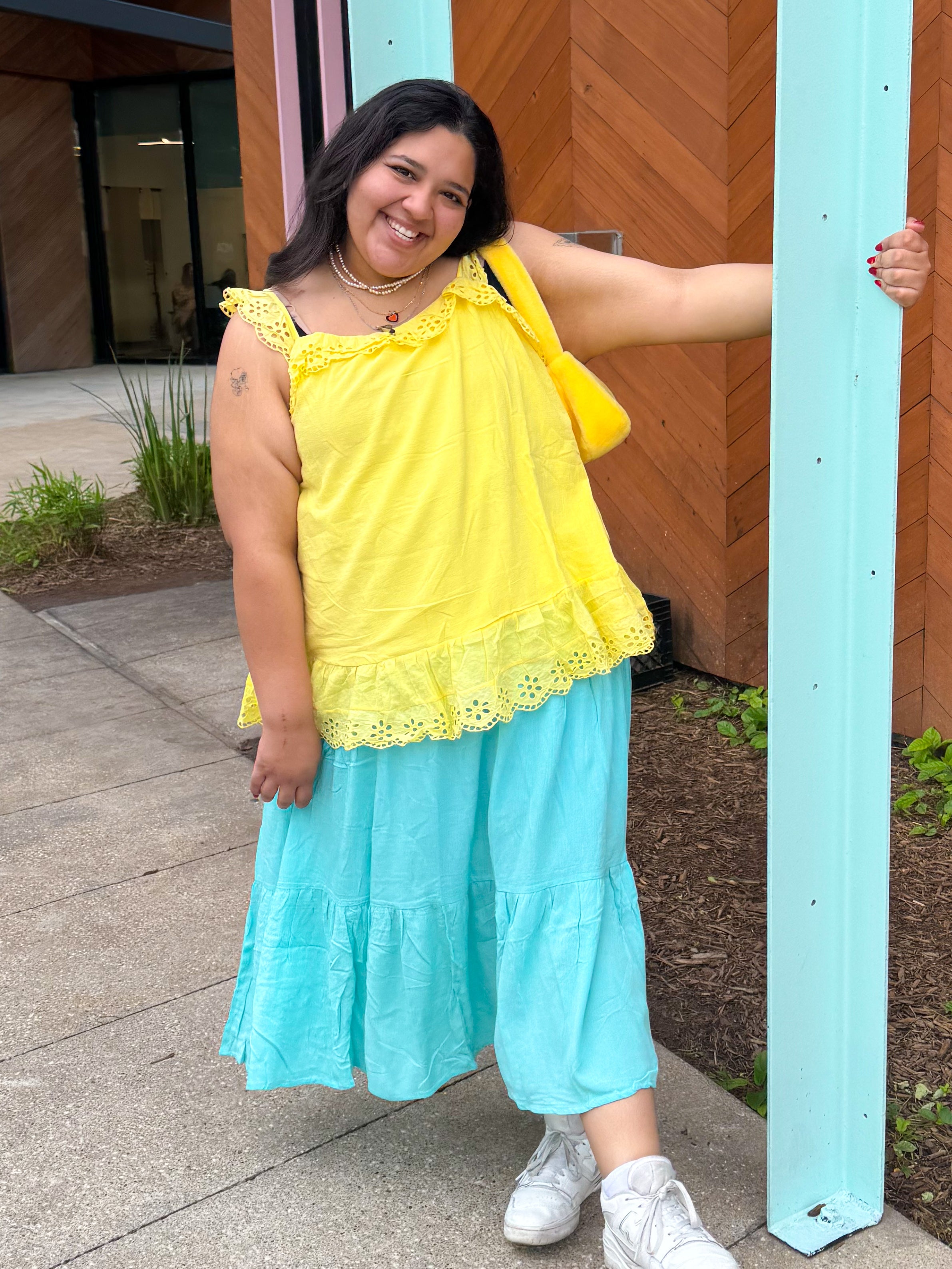 Ruffle Some Feathers Yellow Tank (S-3XL)