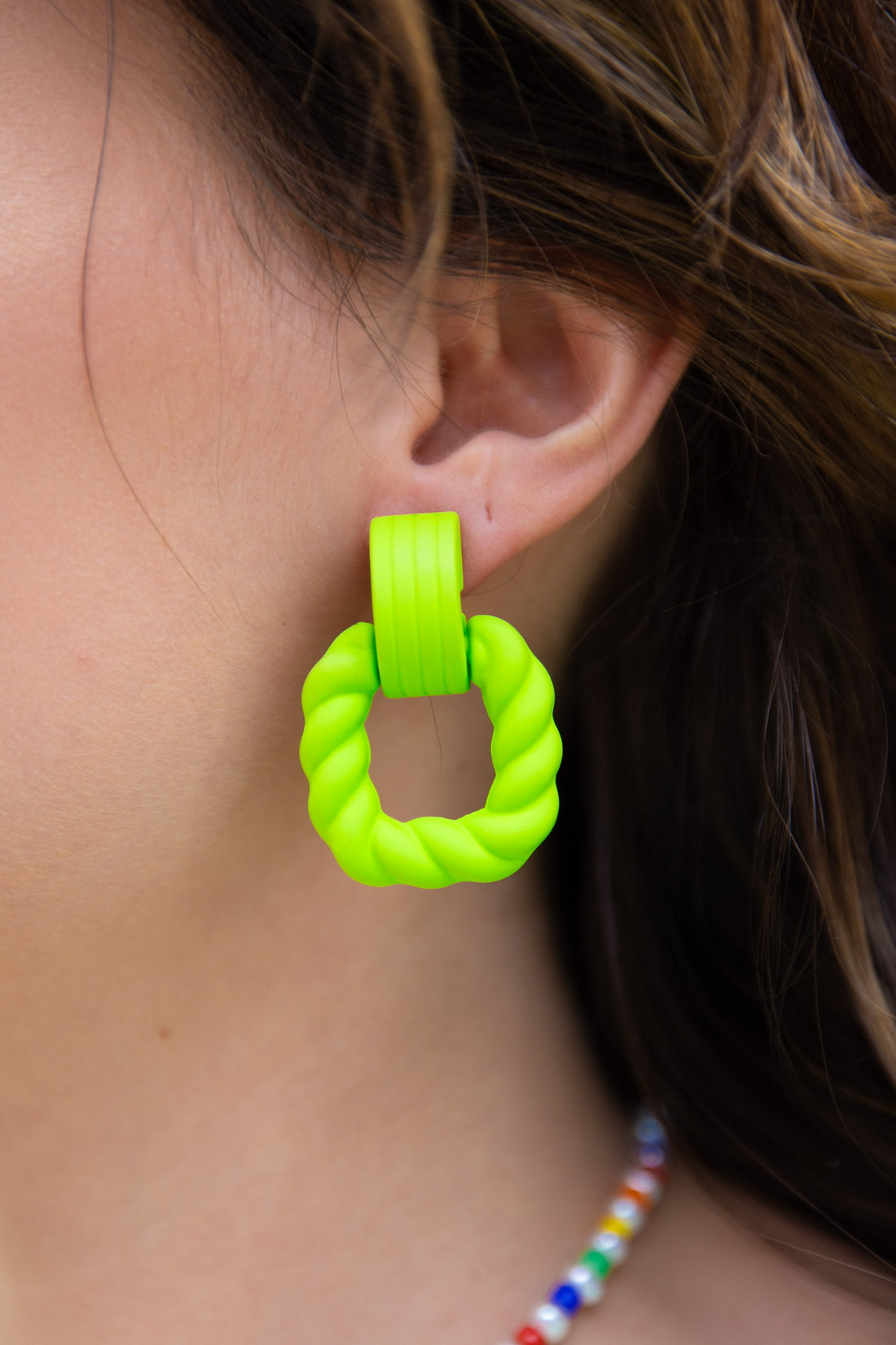 Bold Green Earrings