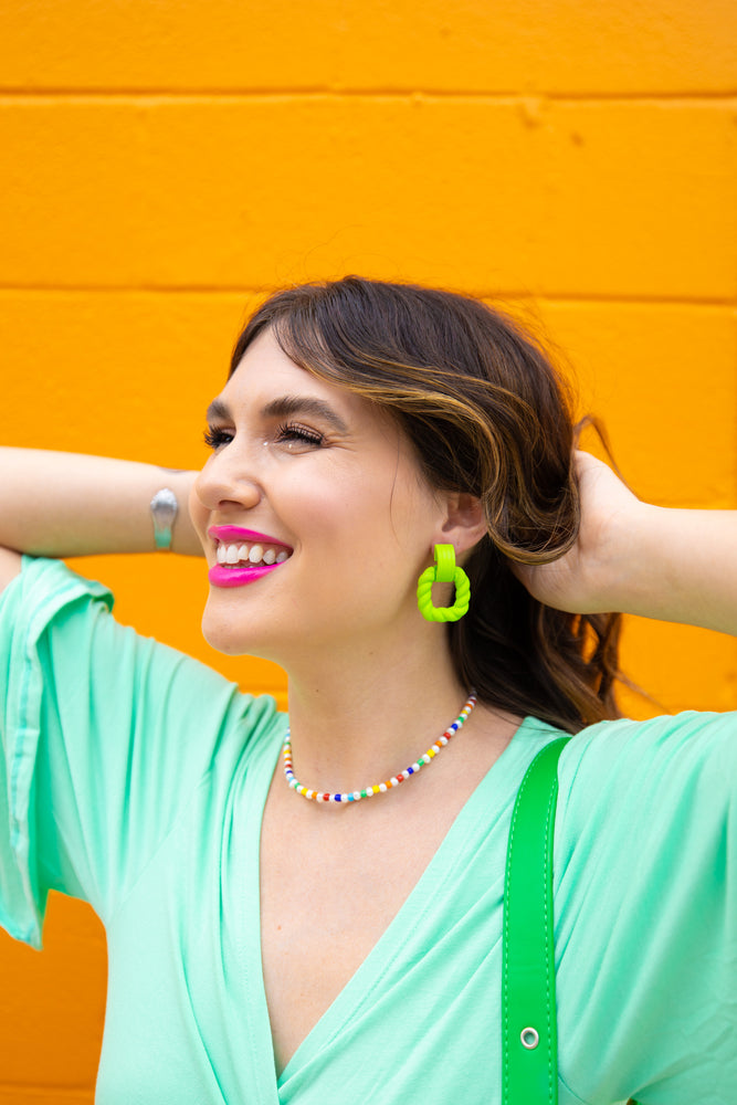 Bold Green Earrings