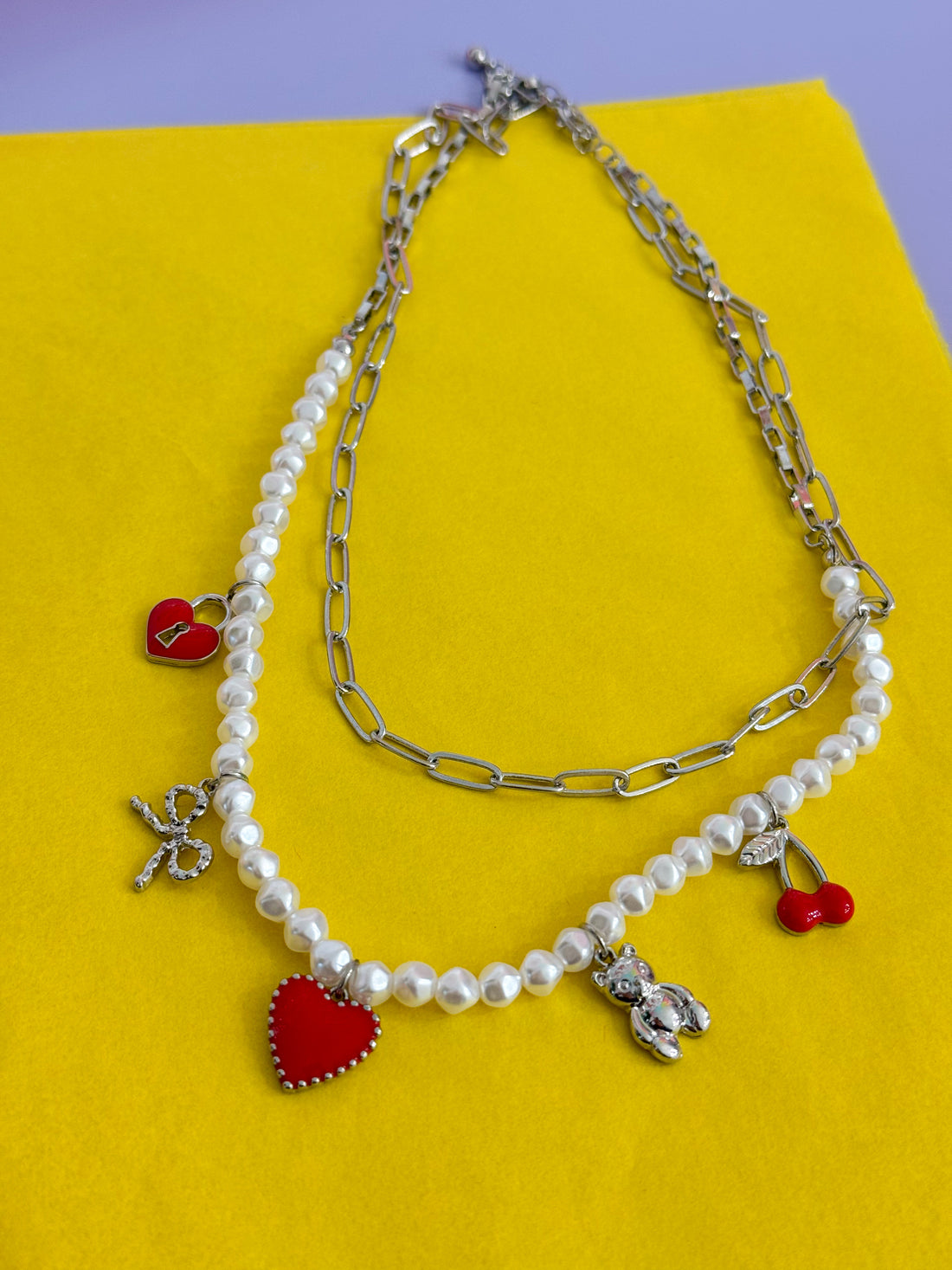 Holiday Heart Lock Necklace