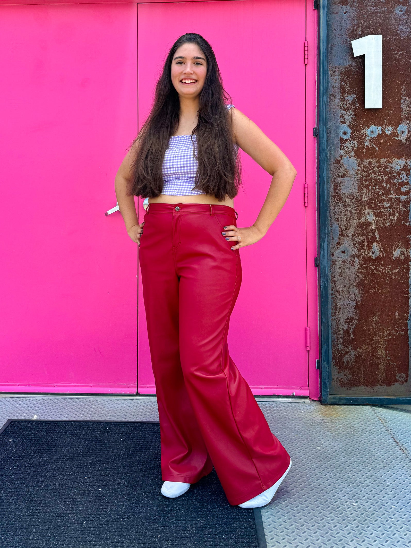 Red Licorice Leather Pants (S-3XL)