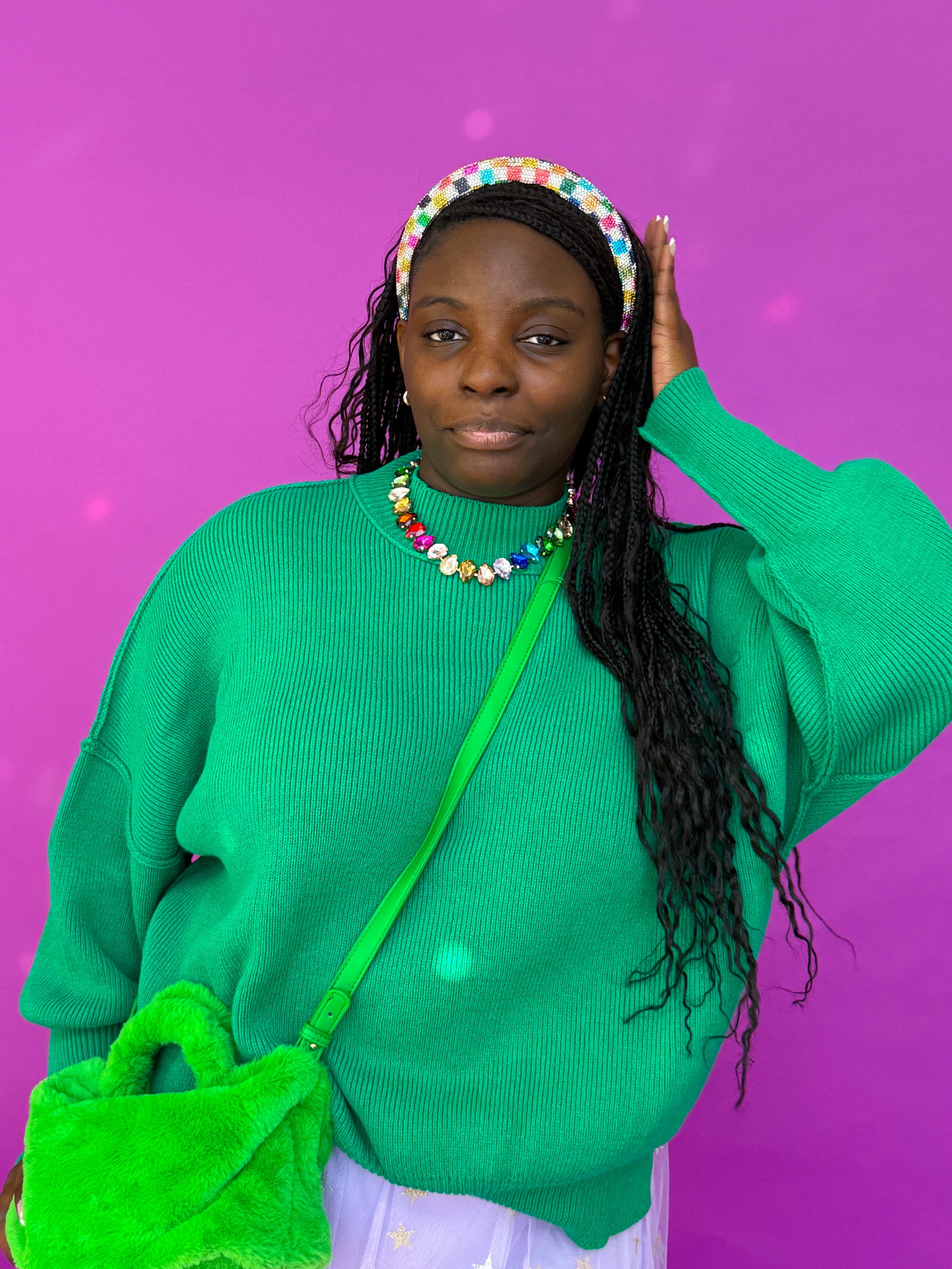 Green Oversized Cozy Sweater (S-3XL)