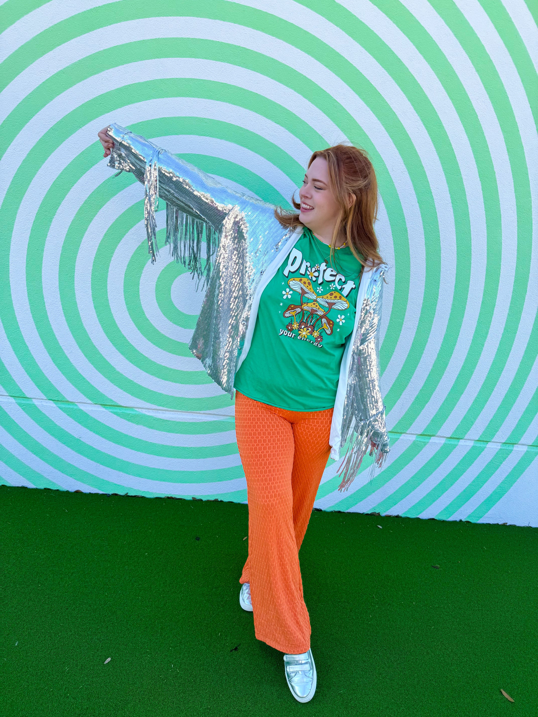 Cinema Flare Pants in Orange (S-3XL)