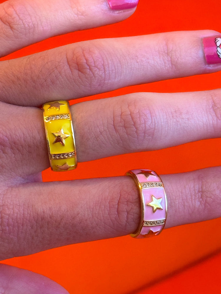 
            
                Load image into Gallery viewer, Colorful Star Rings
            
        