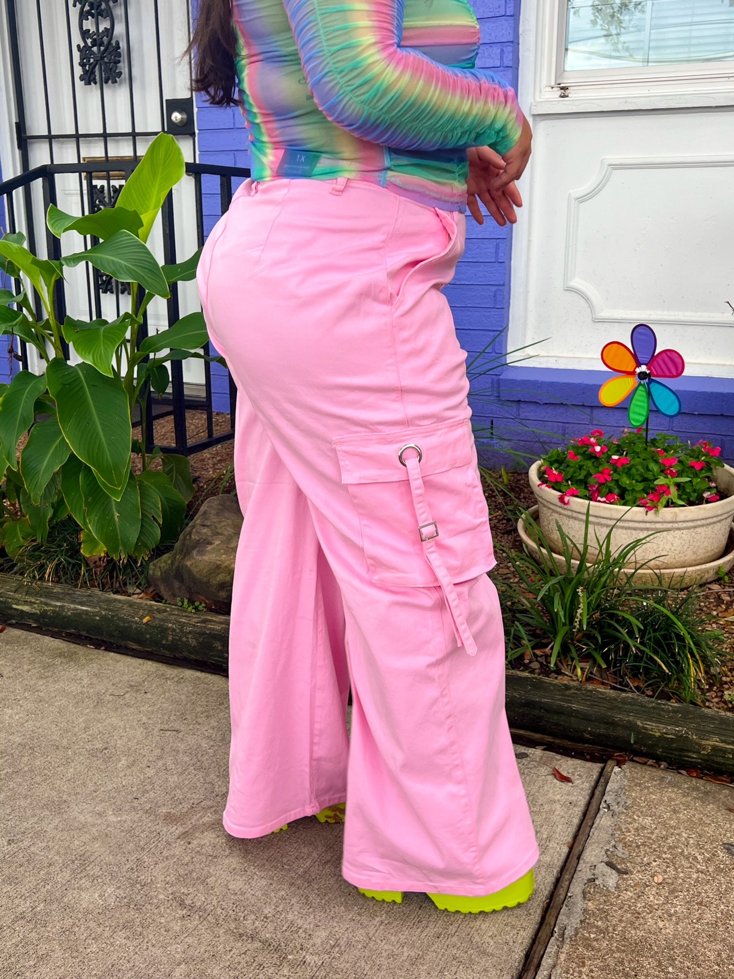 Baby Pink Cargos (S-3XL)