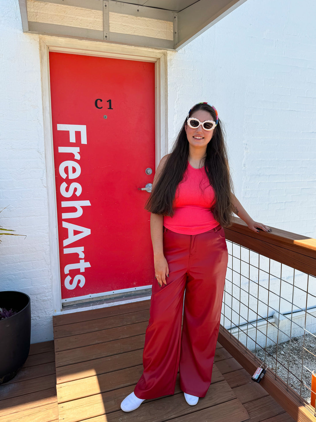 Red Licorice Leather Pants (S-3XL)