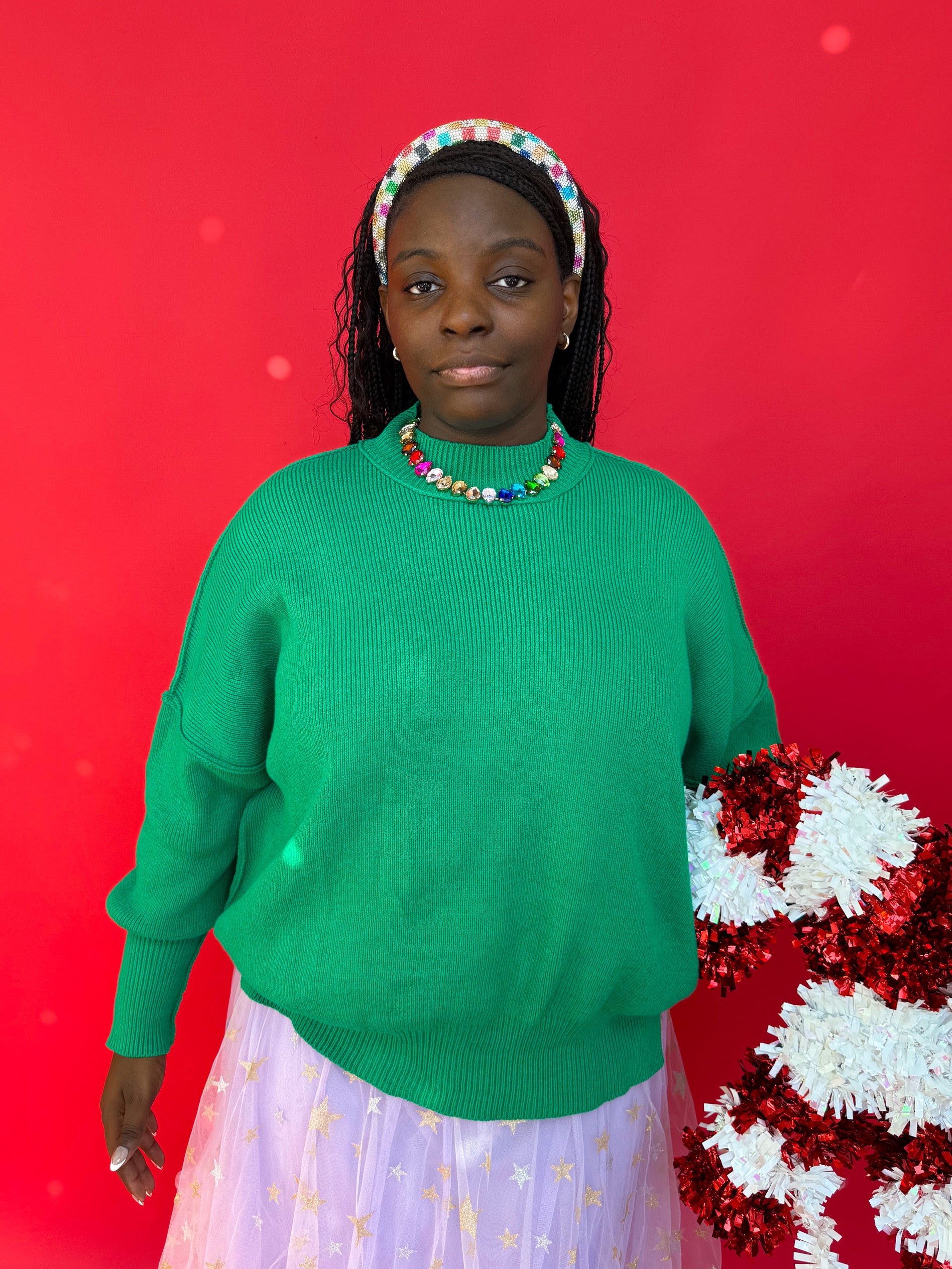 Green Oversized Cozy Sweater (S-3XL)