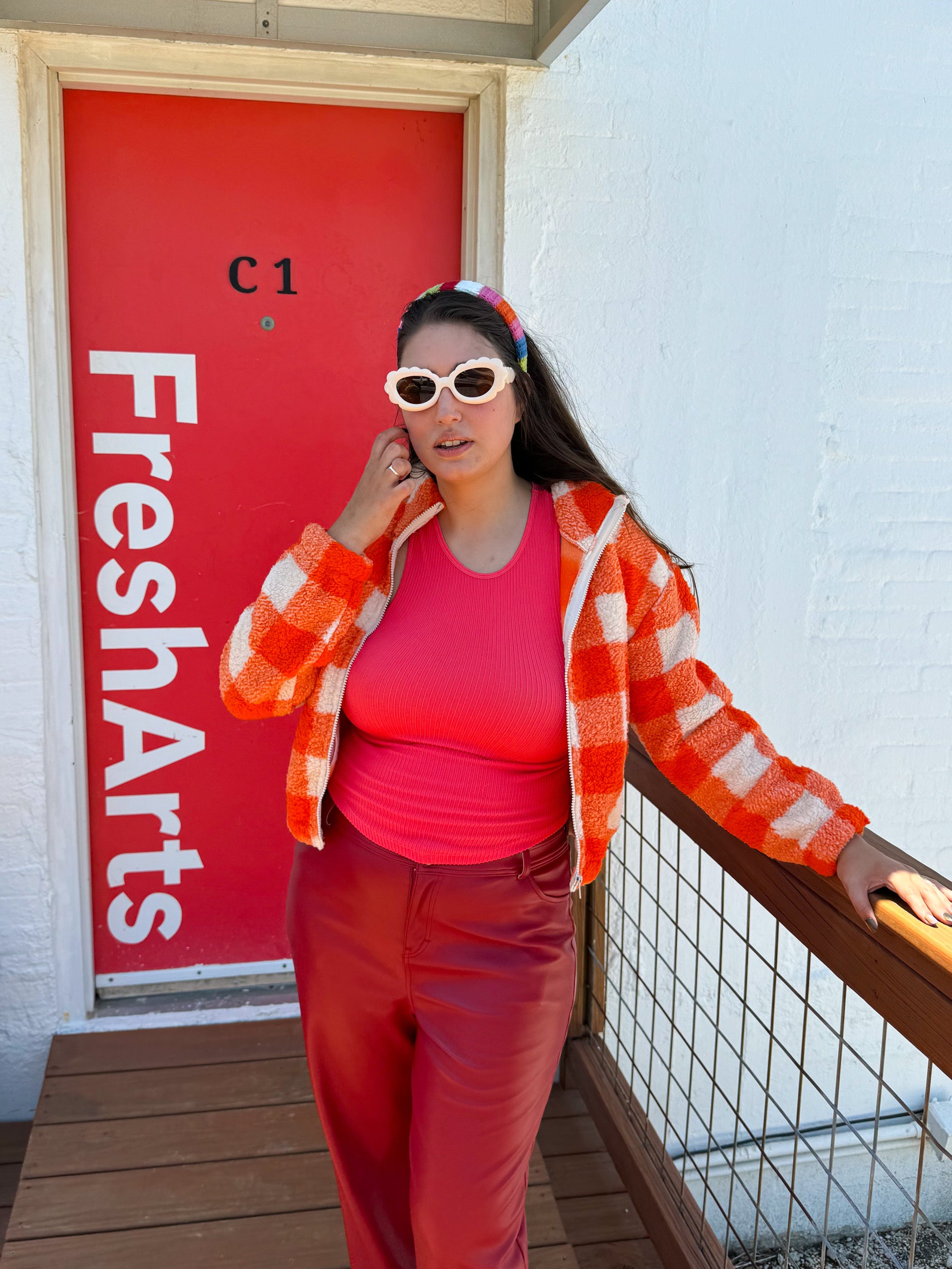 Pumpkin Patch Checker Jacket (S-L)