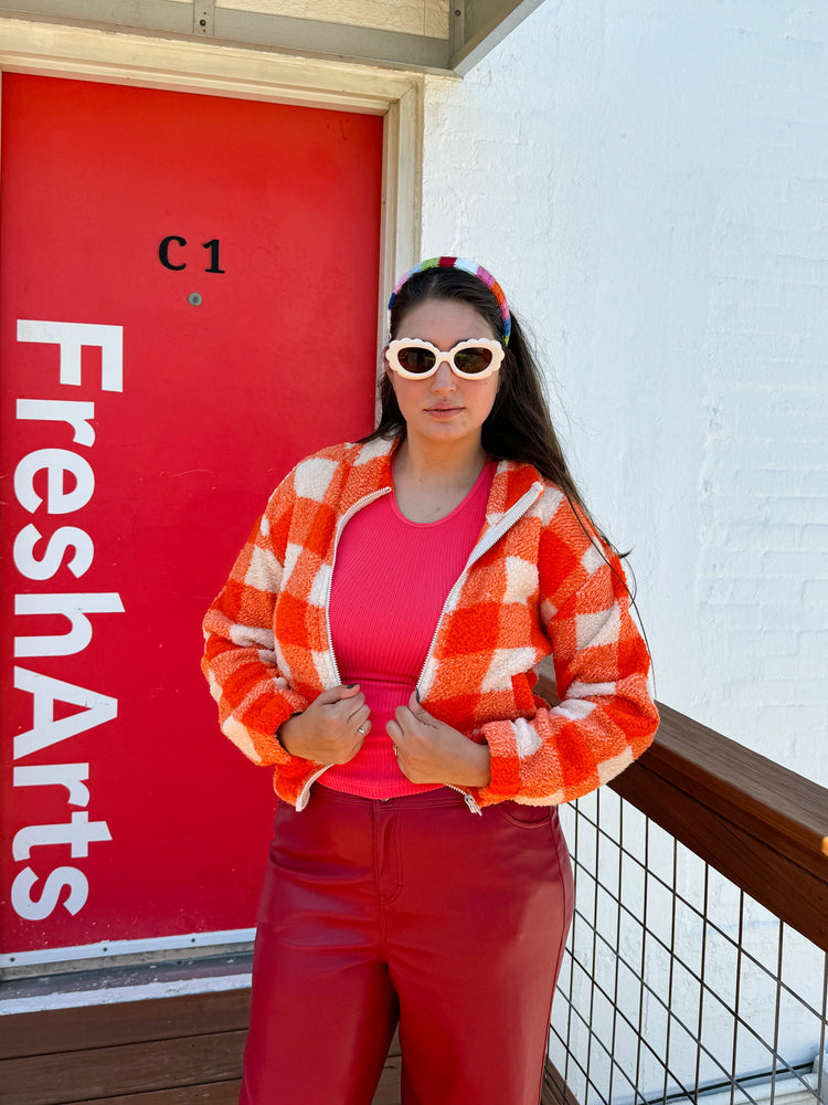 Pumpkin Patch Checker Jacket (S-L)