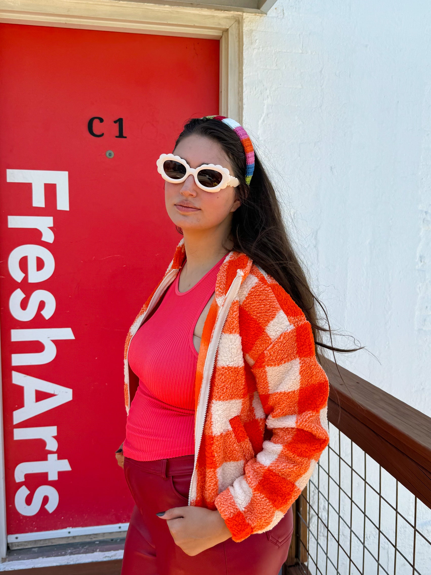 Pumpkin Patch Checker Jacket (S-L)