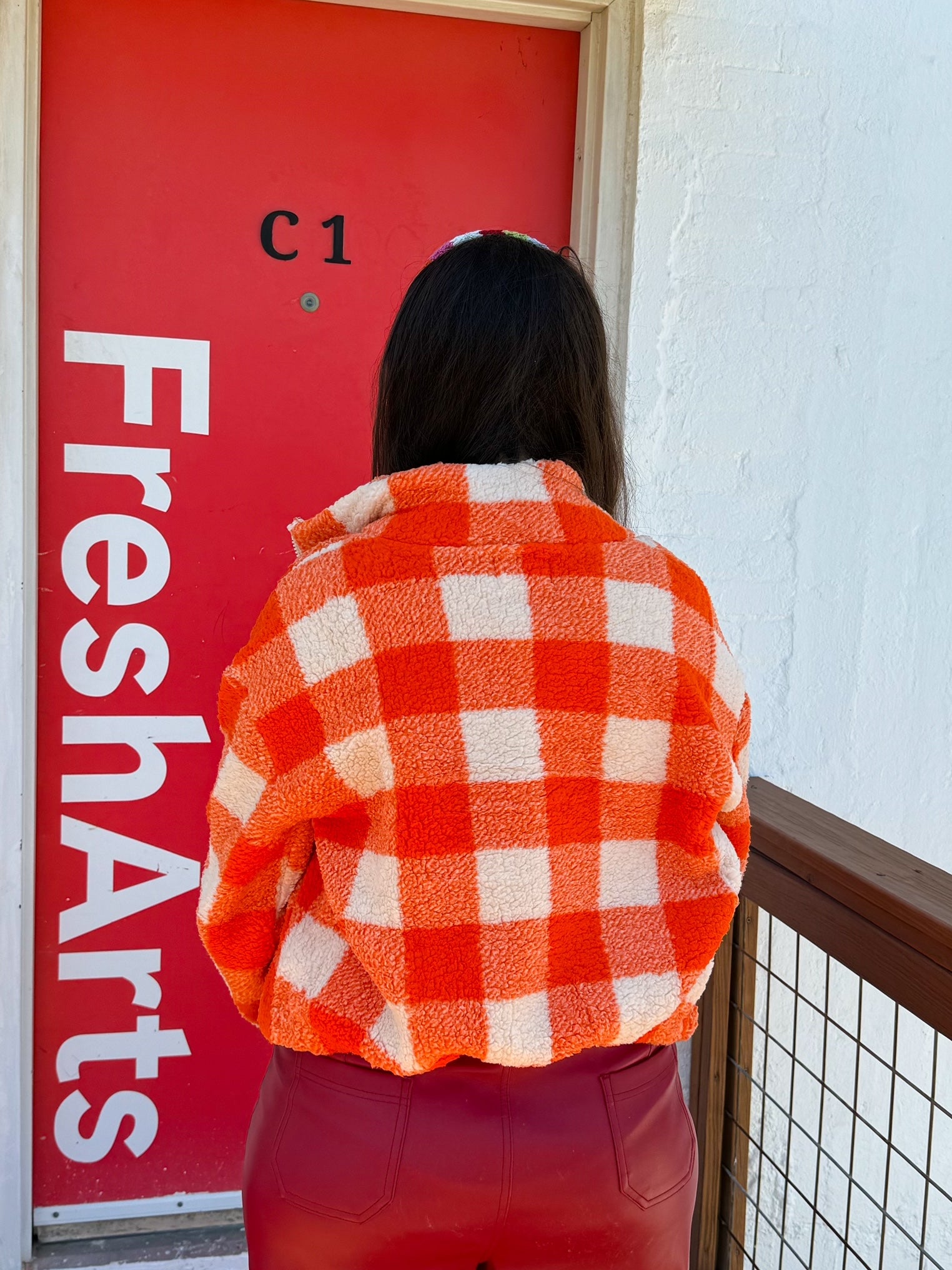 Pumpkin Patch Checker Jacket (S-L)