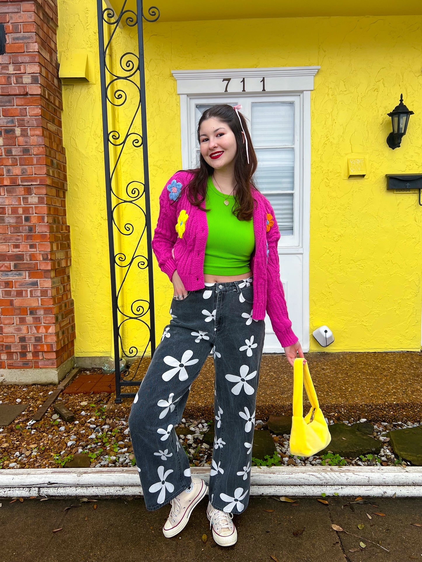 Bikini Bottom Printed Jeans (L-3XL)