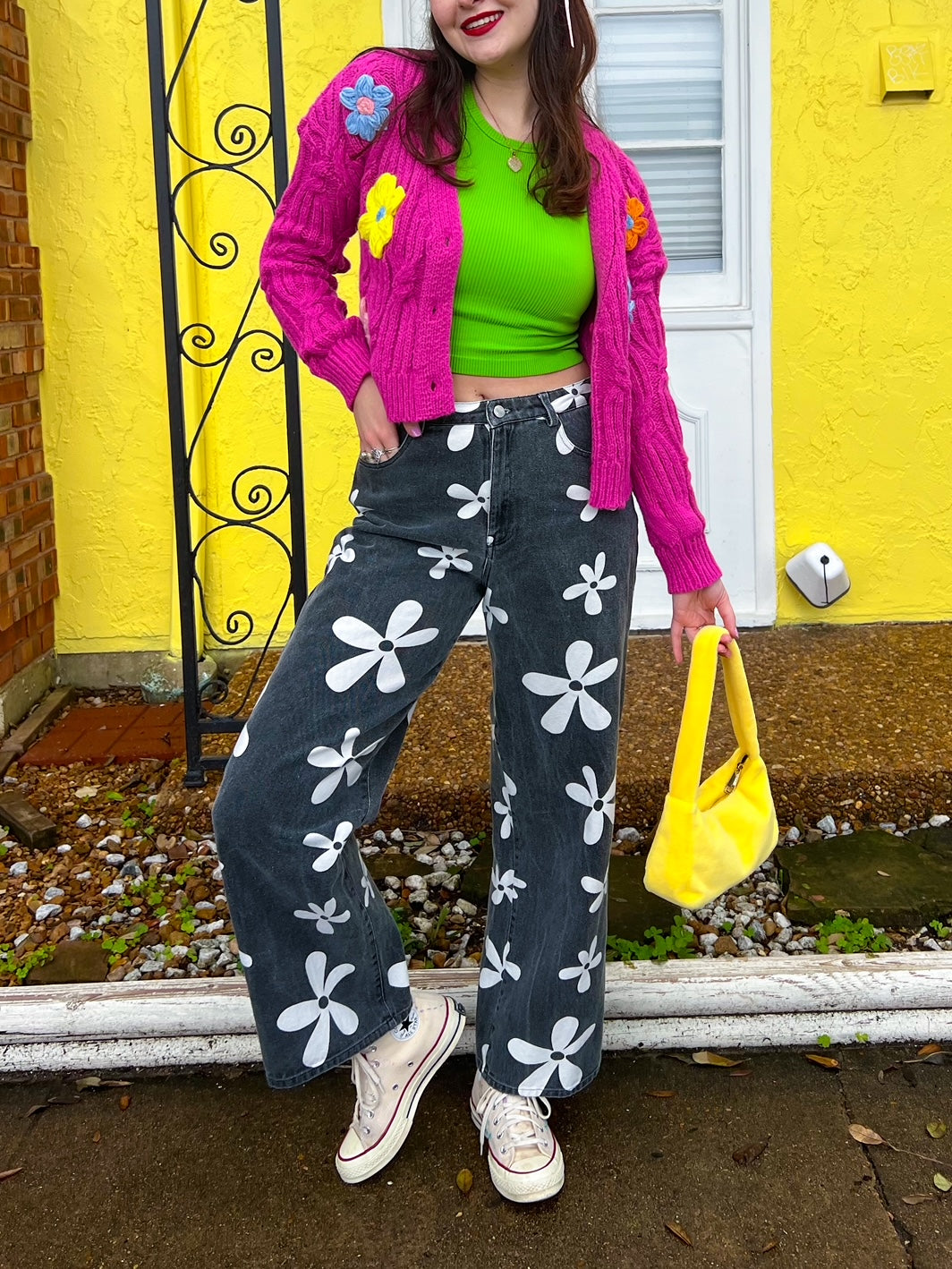 Bikini Bottom Printed Jeans (L-3XL)