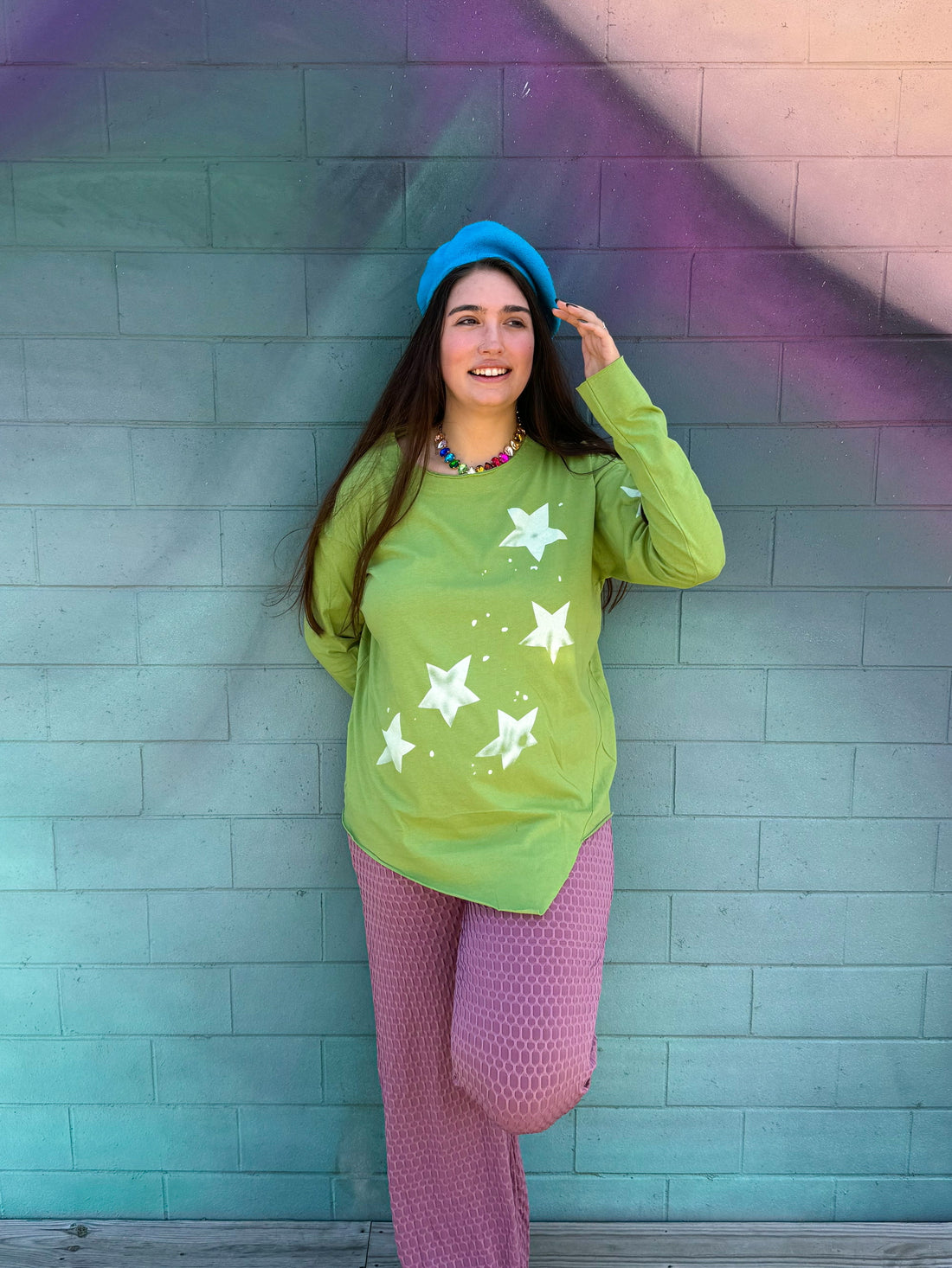 On the Edge Green Long Sleeve (S-3XL)