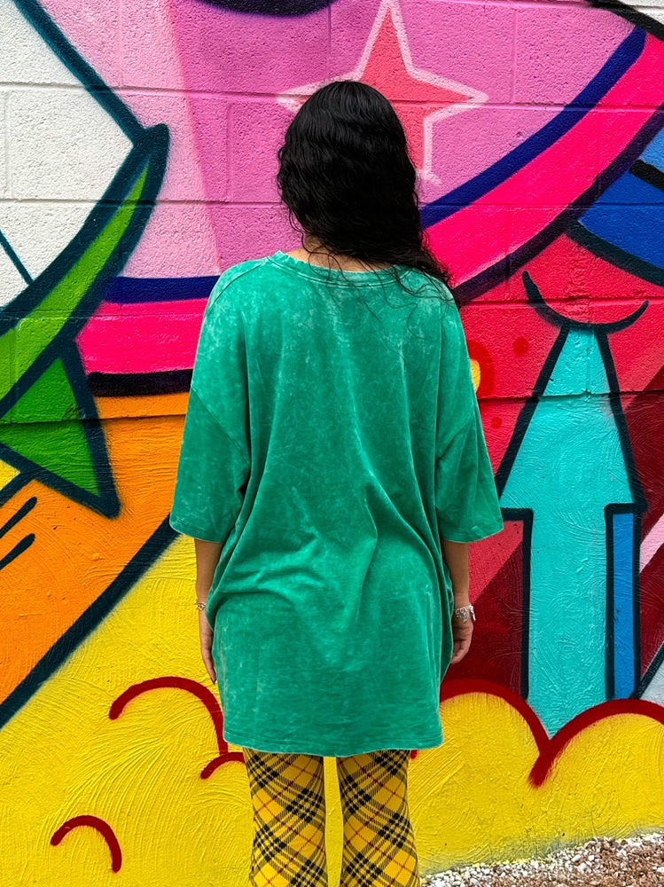 Green Oversized Box Tee (S-3XL)