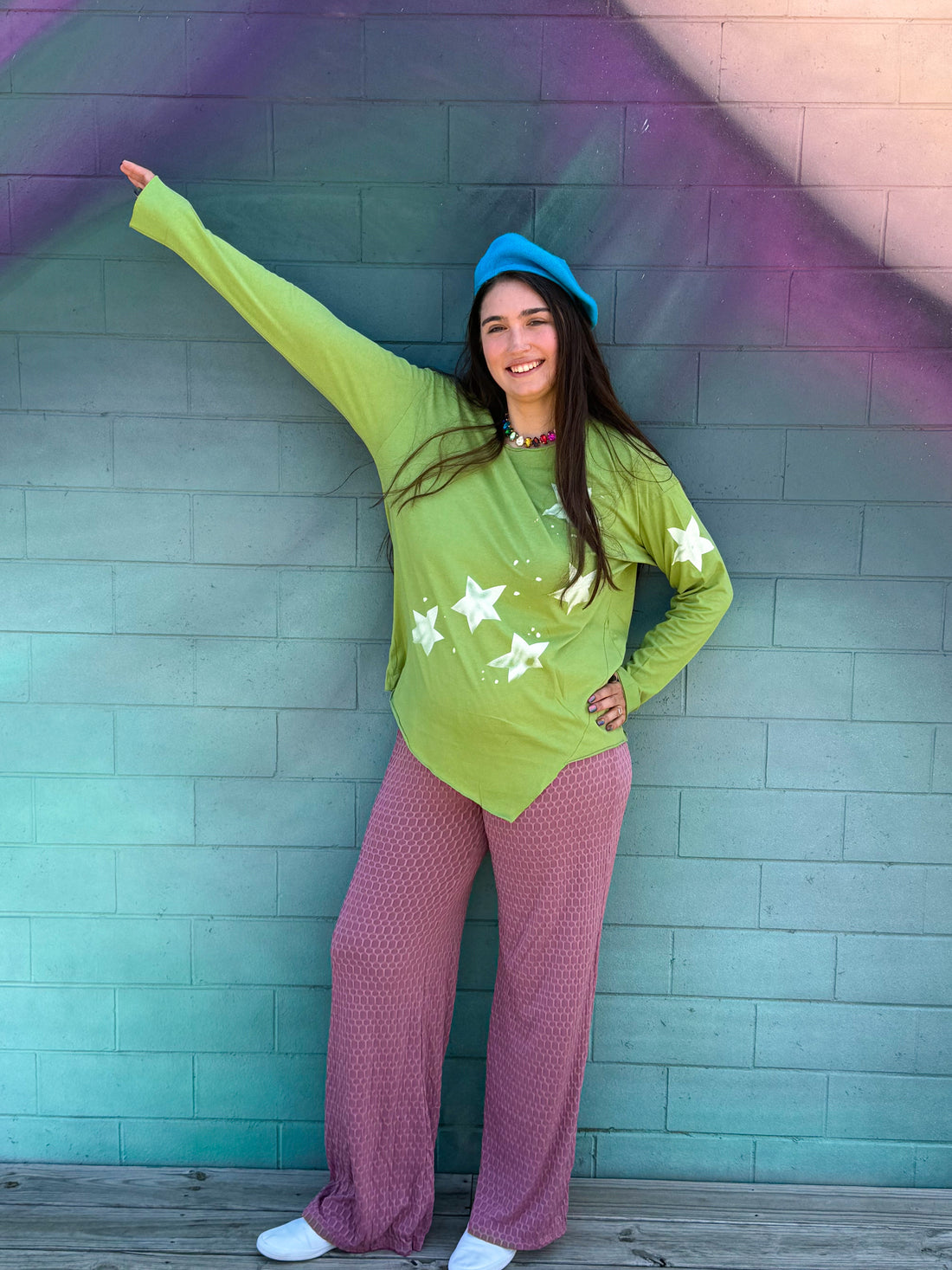 On the Edge Green Long Sleeve (S-3XL)