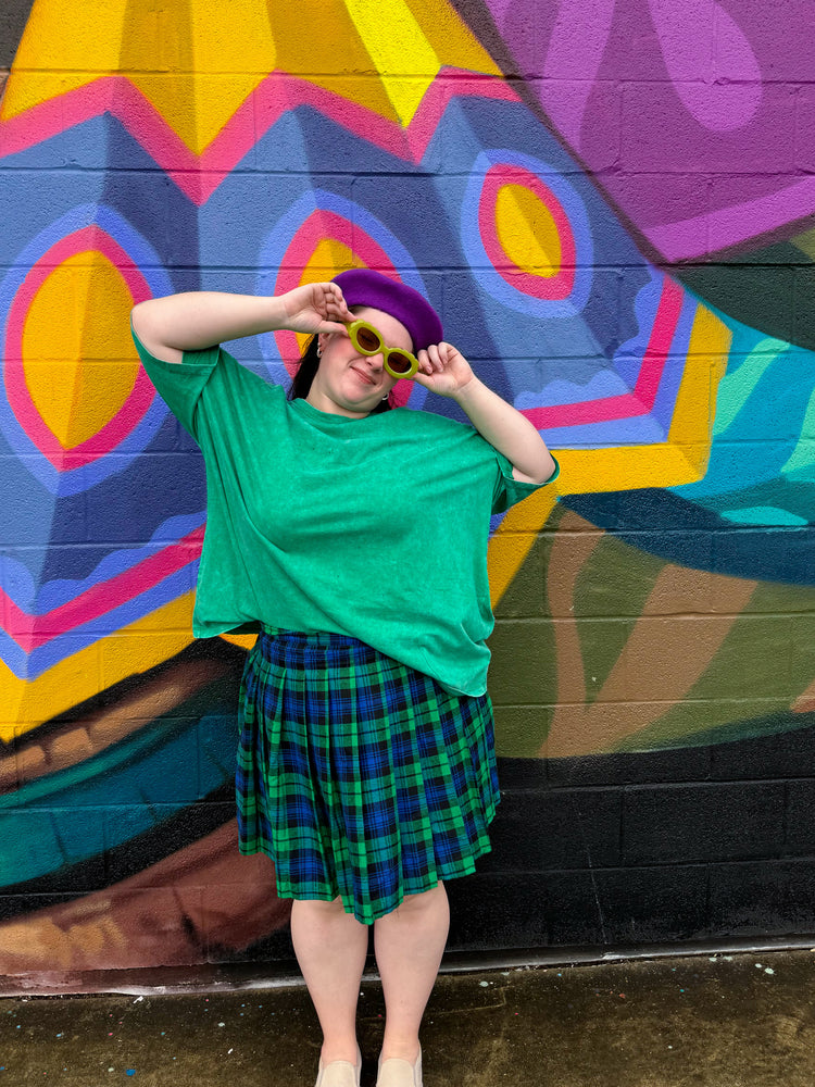 Daylight Plaid Skirt (S-3XL)