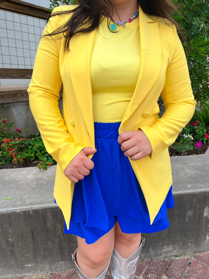 Lemon Dreams Blazer in yellow (Large)