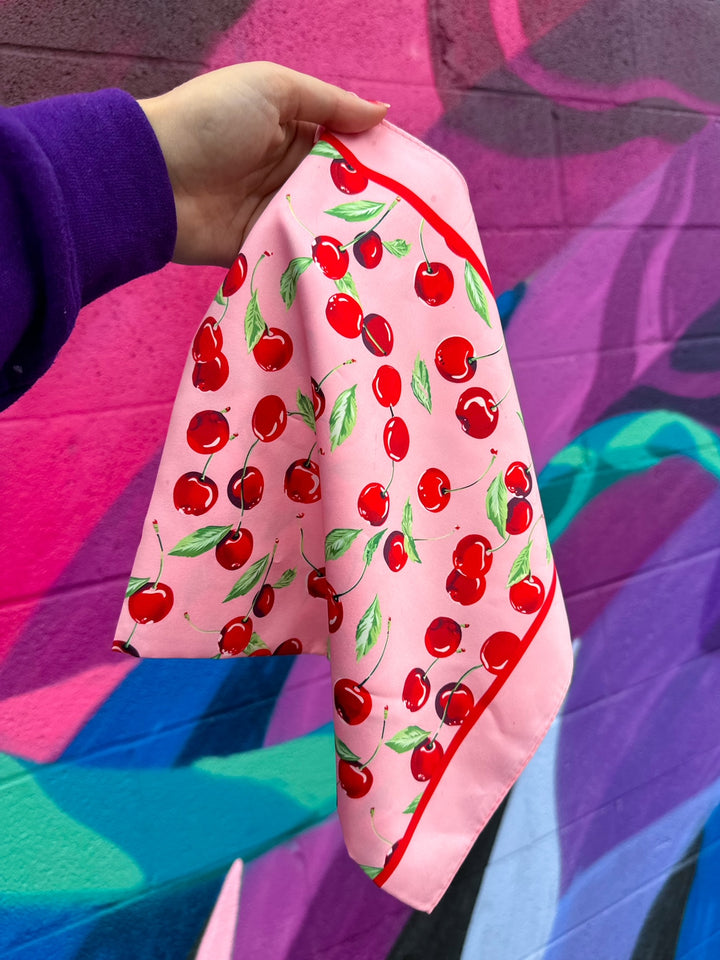 Cherry Bandana Scarf