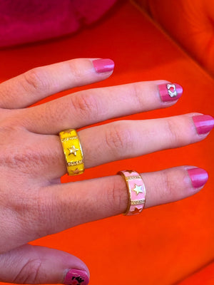 Colorful Star Rings