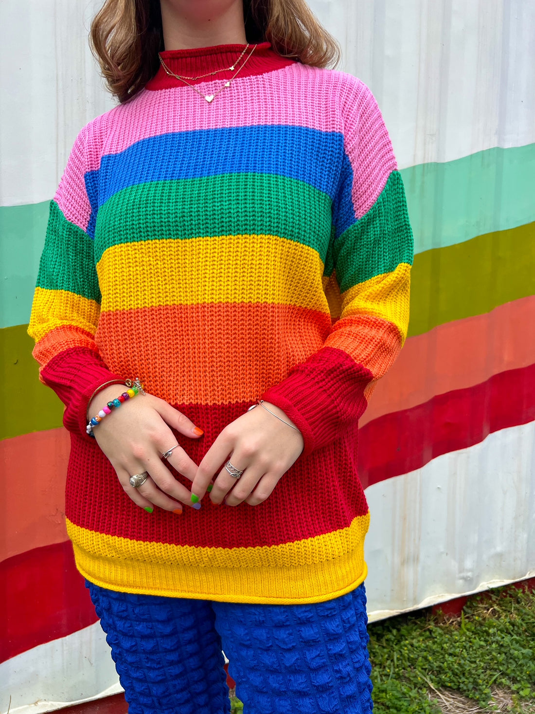 Crayon Box Rainbow Sweater (S-3XL)
